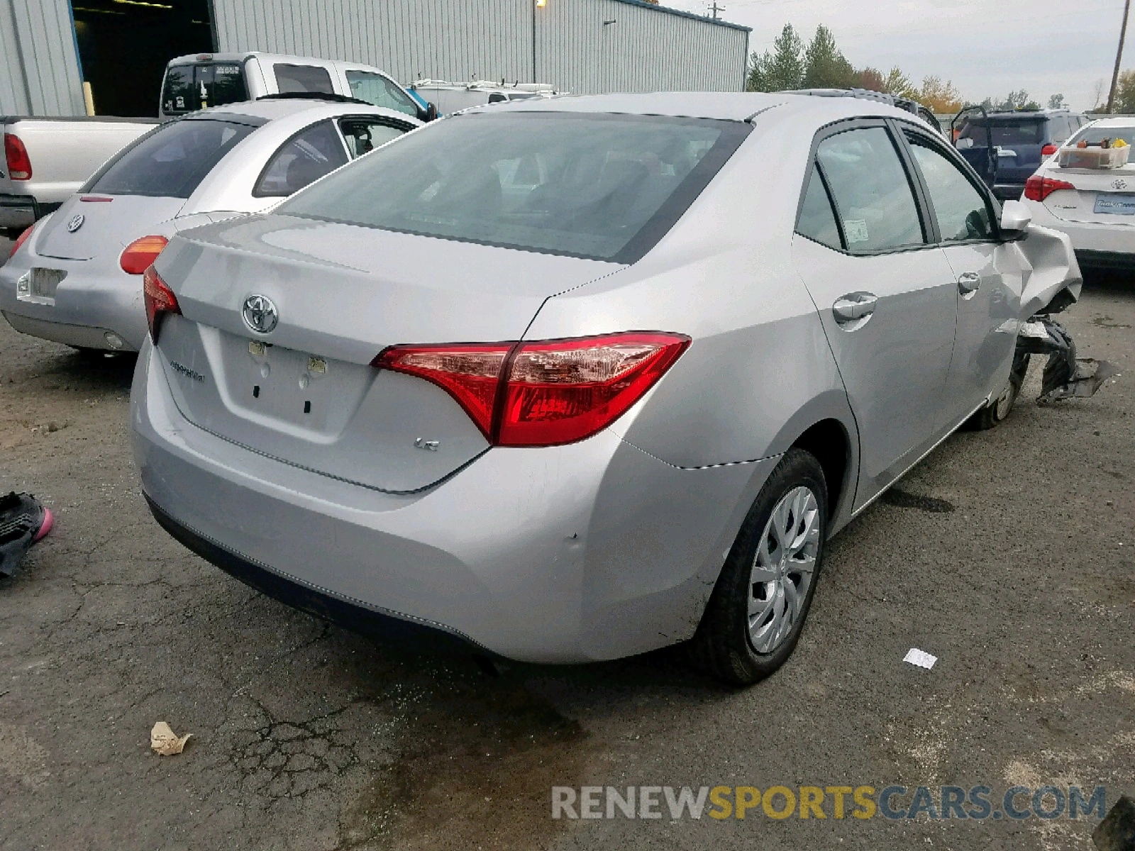 4 Photograph of a damaged car 5YFBURHE1KP885254 TOYOTA COROLLA 2019