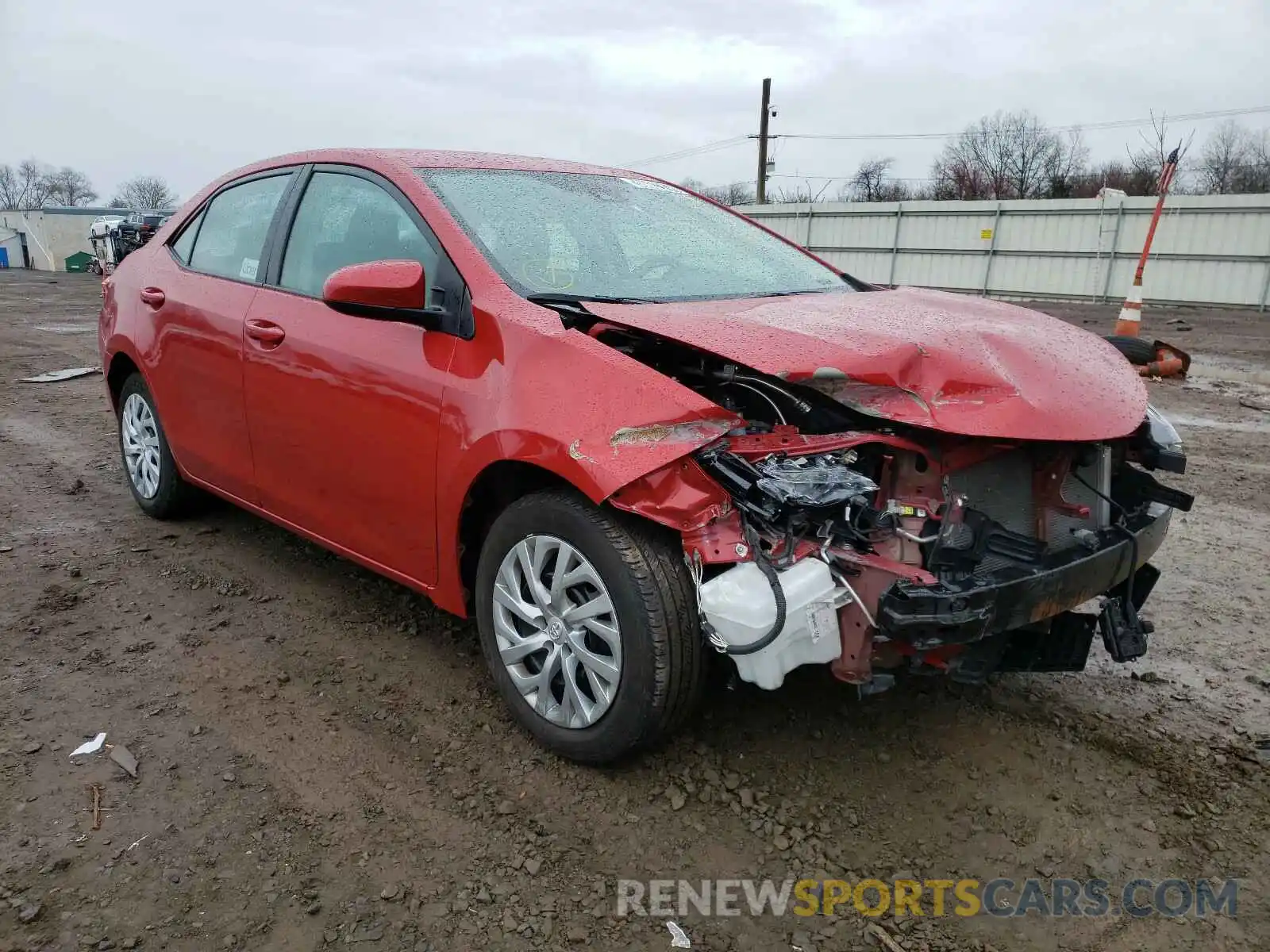 1 Photograph of a damaged car 5YFBURHE1KP885500 TOYOTA COROLLA 2019