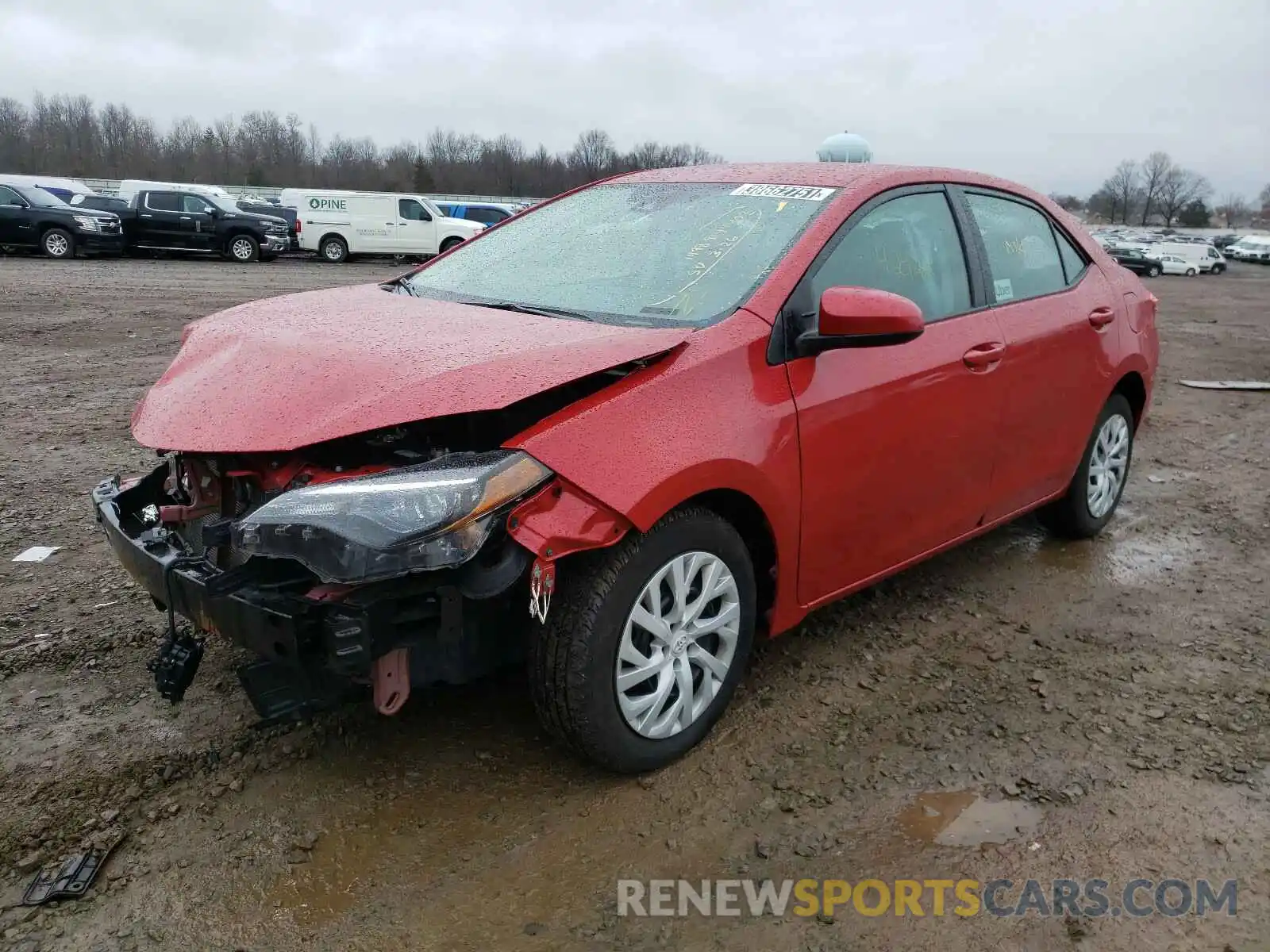 2 Photograph of a damaged car 5YFBURHE1KP885500 TOYOTA COROLLA 2019