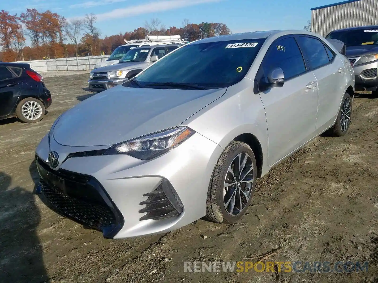 2 Photograph of a damaged car 5YFBURHE1KP885562 TOYOTA COROLLA 2019