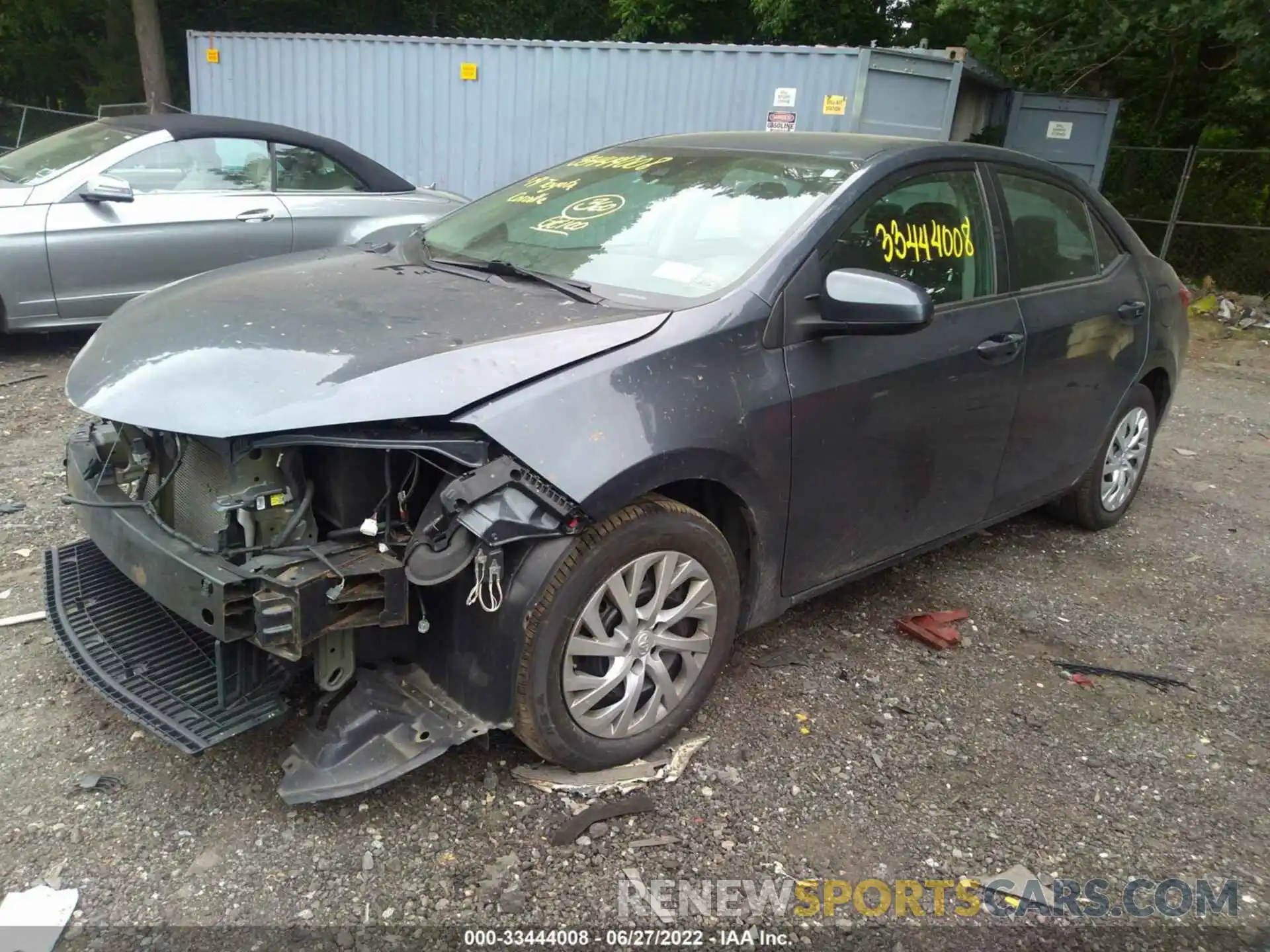 2 Photograph of a damaged car 5YFBURHE1KP886100 TOYOTA COROLLA 2019