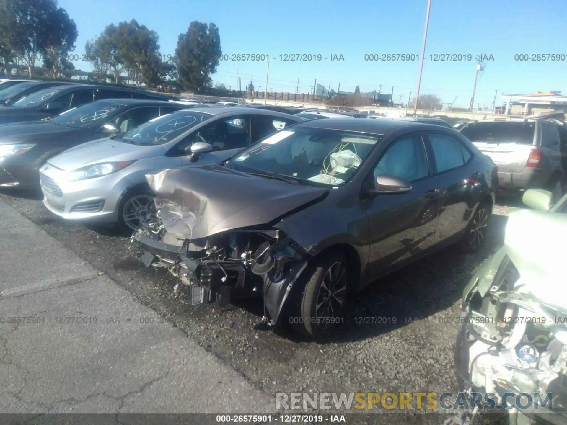 2 Photograph of a damaged car 5YFBURHE1KP887196 TOYOTA COROLLA 2019