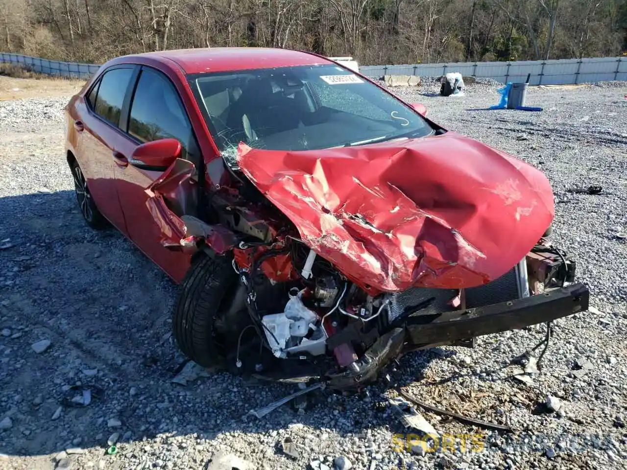 1 Photograph of a damaged car 5YFBURHE1KP887232 TOYOTA COROLLA 2019