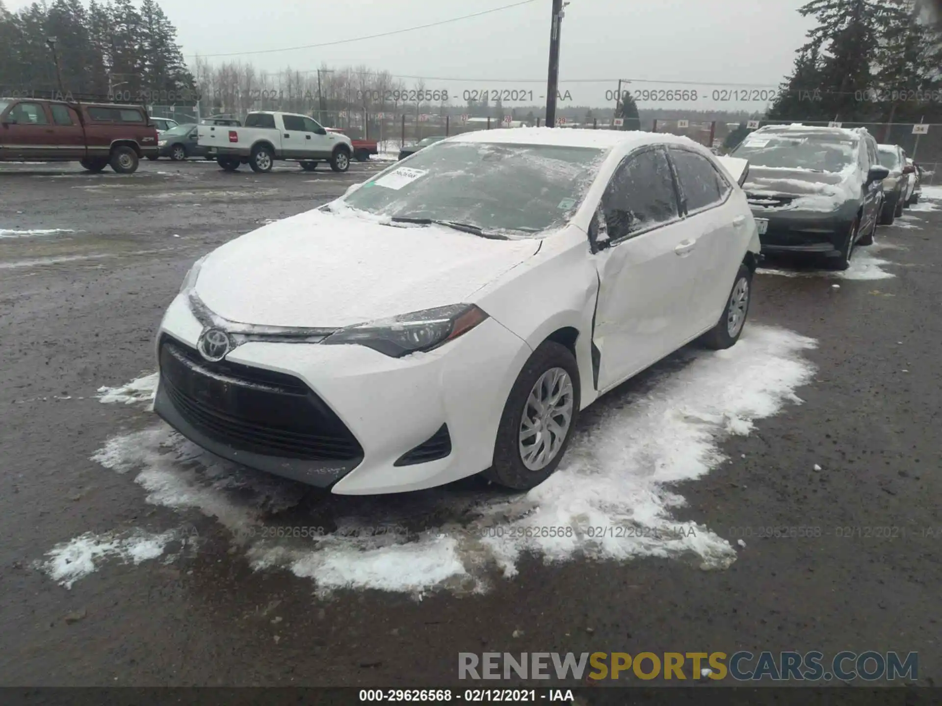 2 Photograph of a damaged car 5YFBURHE1KP887957 TOYOTA COROLLA 2019