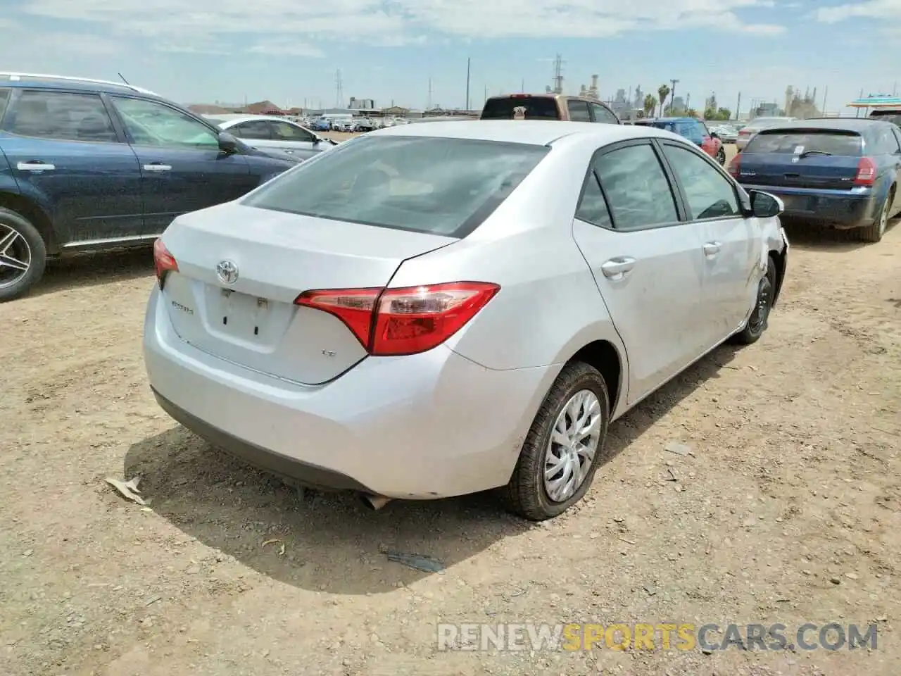 4 Photograph of a damaged car 5YFBURHE1KP888039 TOYOTA COROLLA 2019