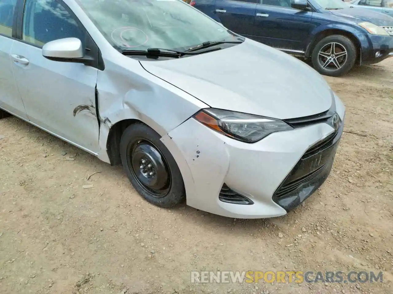 9 Photograph of a damaged car 5YFBURHE1KP888039 TOYOTA COROLLA 2019