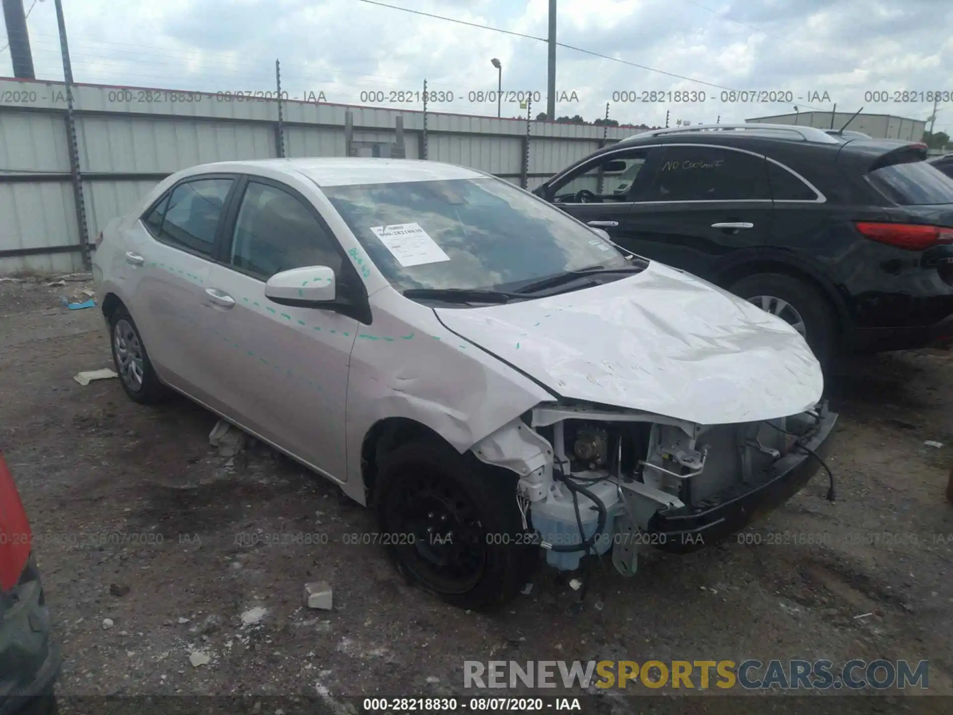 1 Photograph of a damaged car 5YFBURHE1KP888378 TOYOTA COROLLA 2019