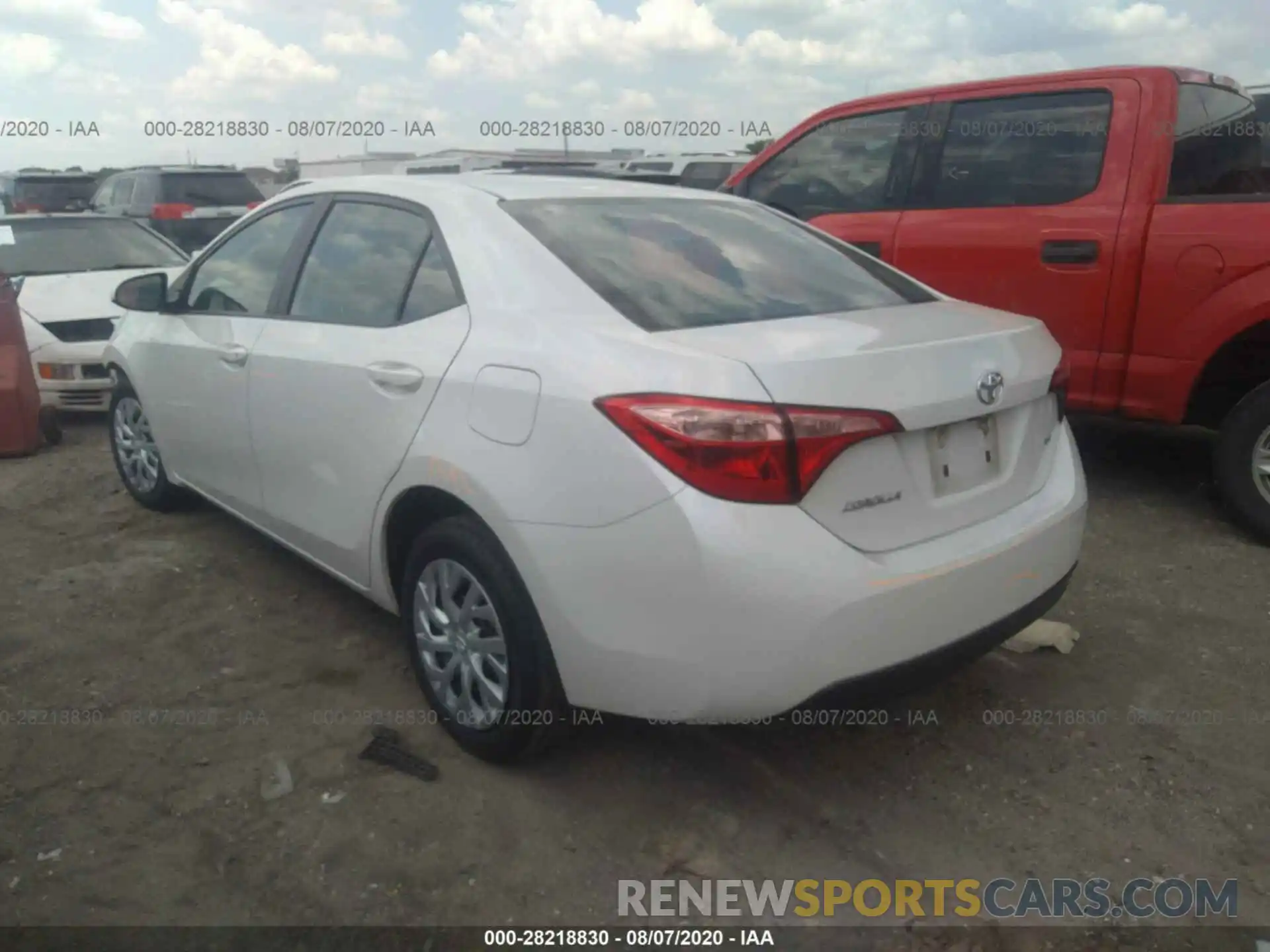 3 Photograph of a damaged car 5YFBURHE1KP888378 TOYOTA COROLLA 2019