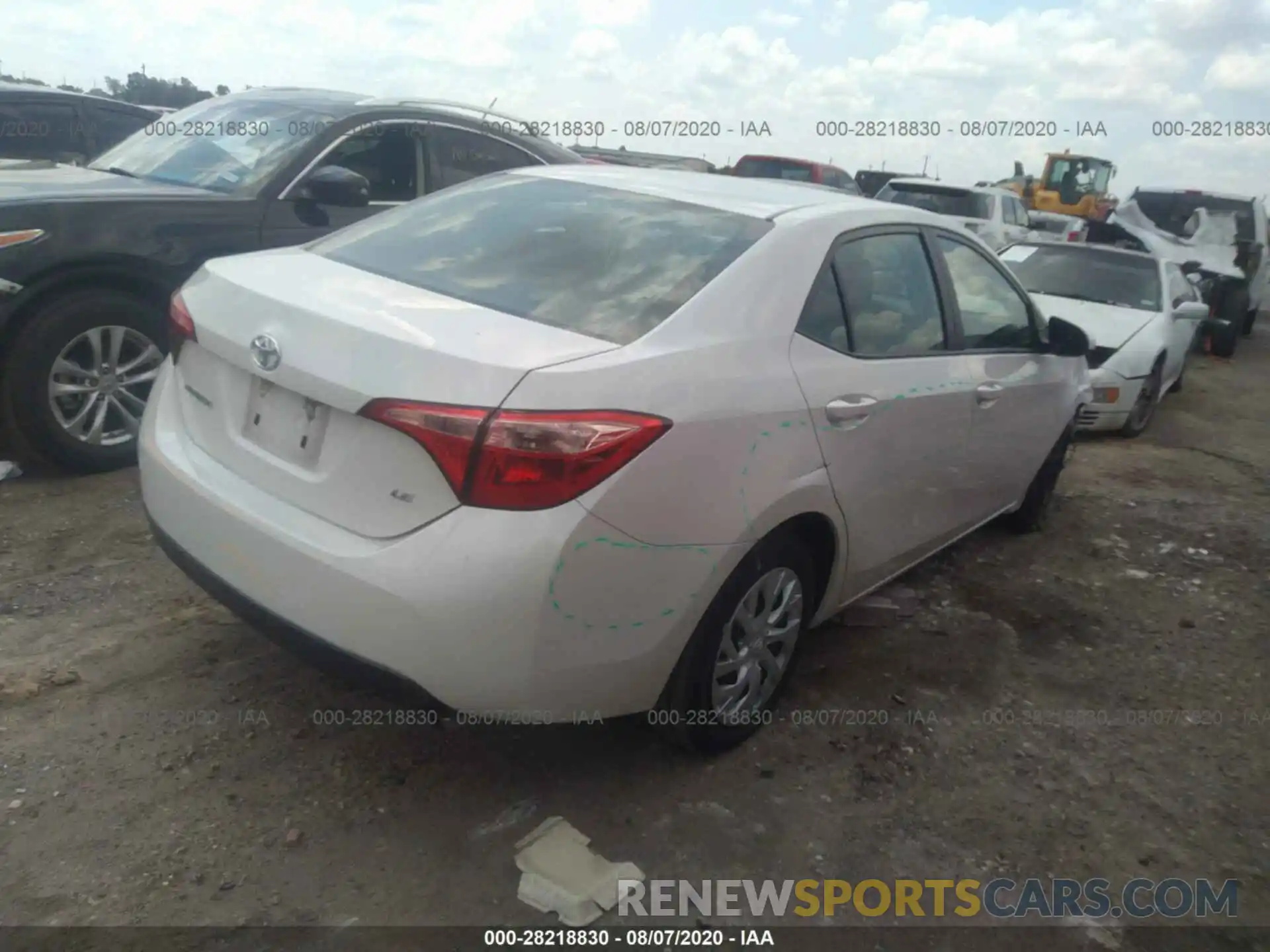 4 Photograph of a damaged car 5YFBURHE1KP888378 TOYOTA COROLLA 2019