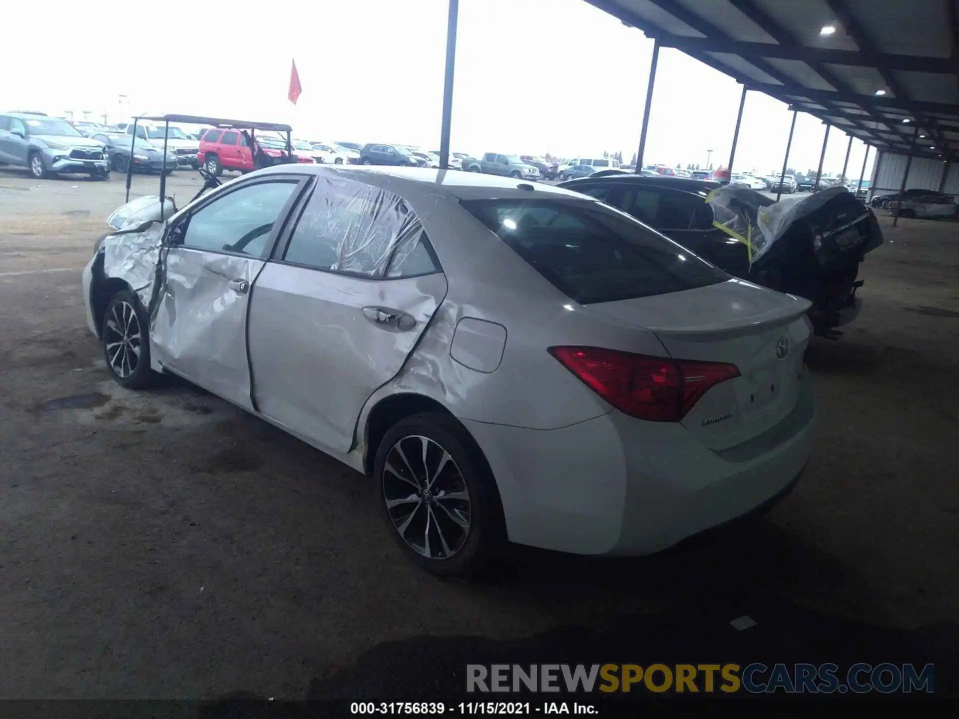 3 Photograph of a damaged car 5YFBURHE1KP888509 TOYOTA COROLLA 2019