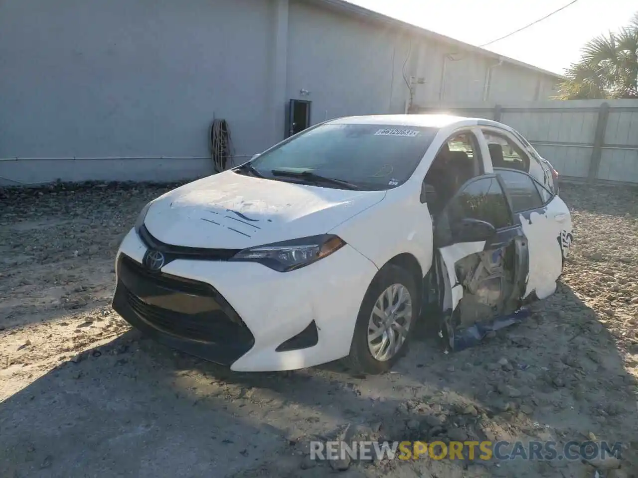 2 Photograph of a damaged car 5YFBURHE1KP888851 TOYOTA COROLLA 2019