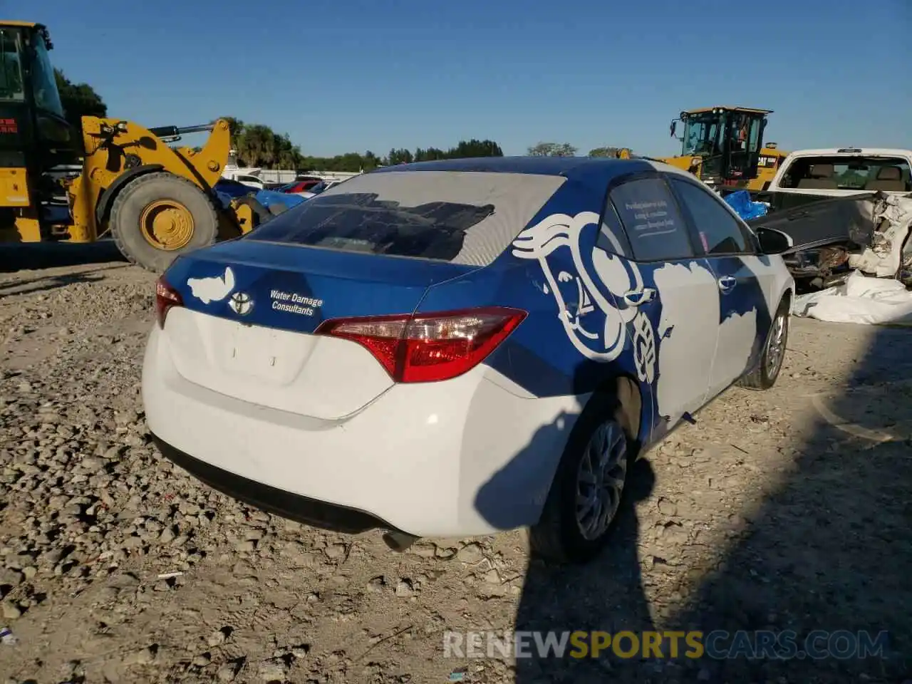 4 Photograph of a damaged car 5YFBURHE1KP888851 TOYOTA COROLLA 2019