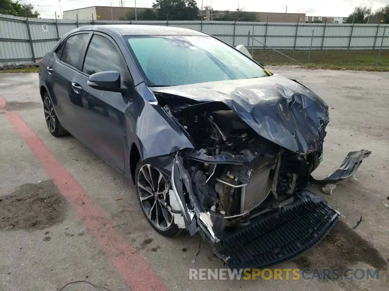 1 Photograph of a damaged car 5YFBURHE1KP889188 TOYOTA COROLLA 2019