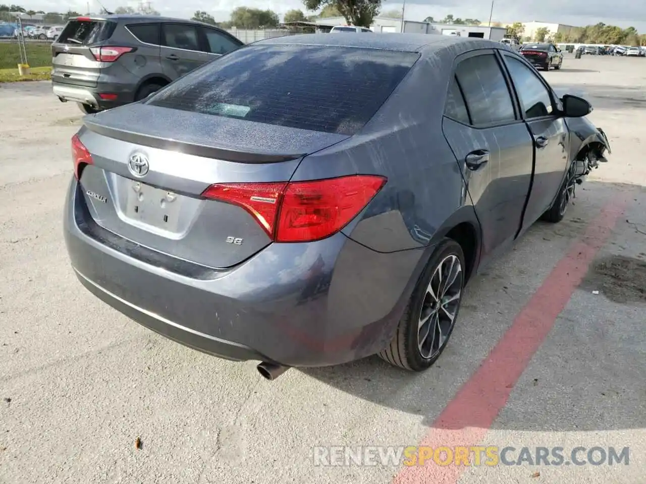 4 Photograph of a damaged car 5YFBURHE1KP889188 TOYOTA COROLLA 2019