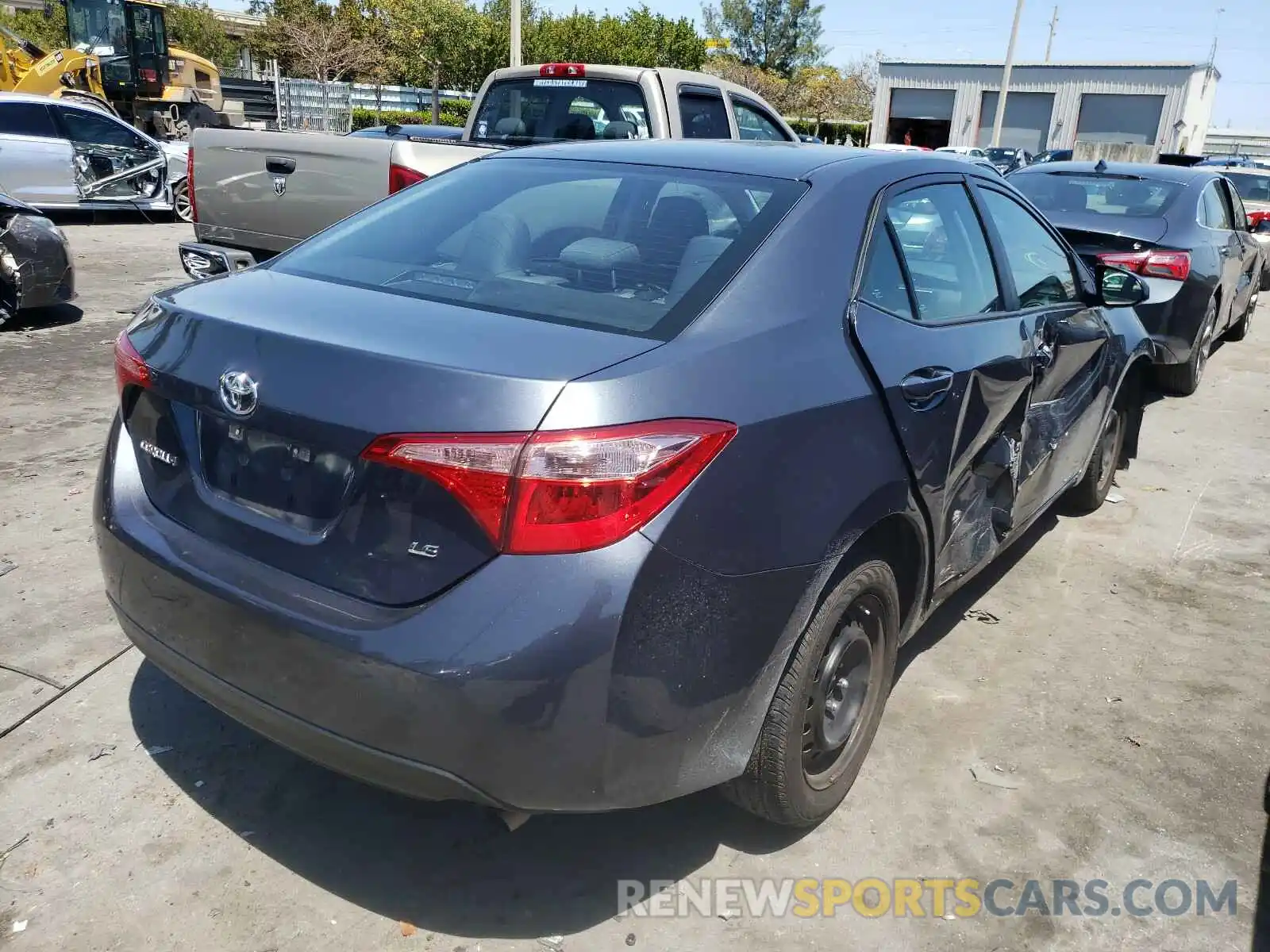 4 Photograph of a damaged car 5YFBURHE1KP889224 TOYOTA COROLLA 2019