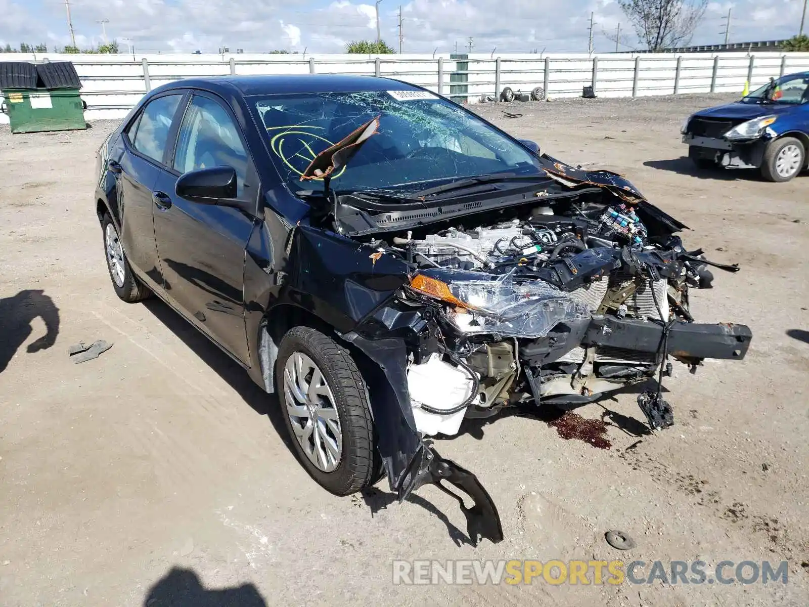 1 Photograph of a damaged car 5YFBURHE1KP889398 TOYOTA COROLLA 2019