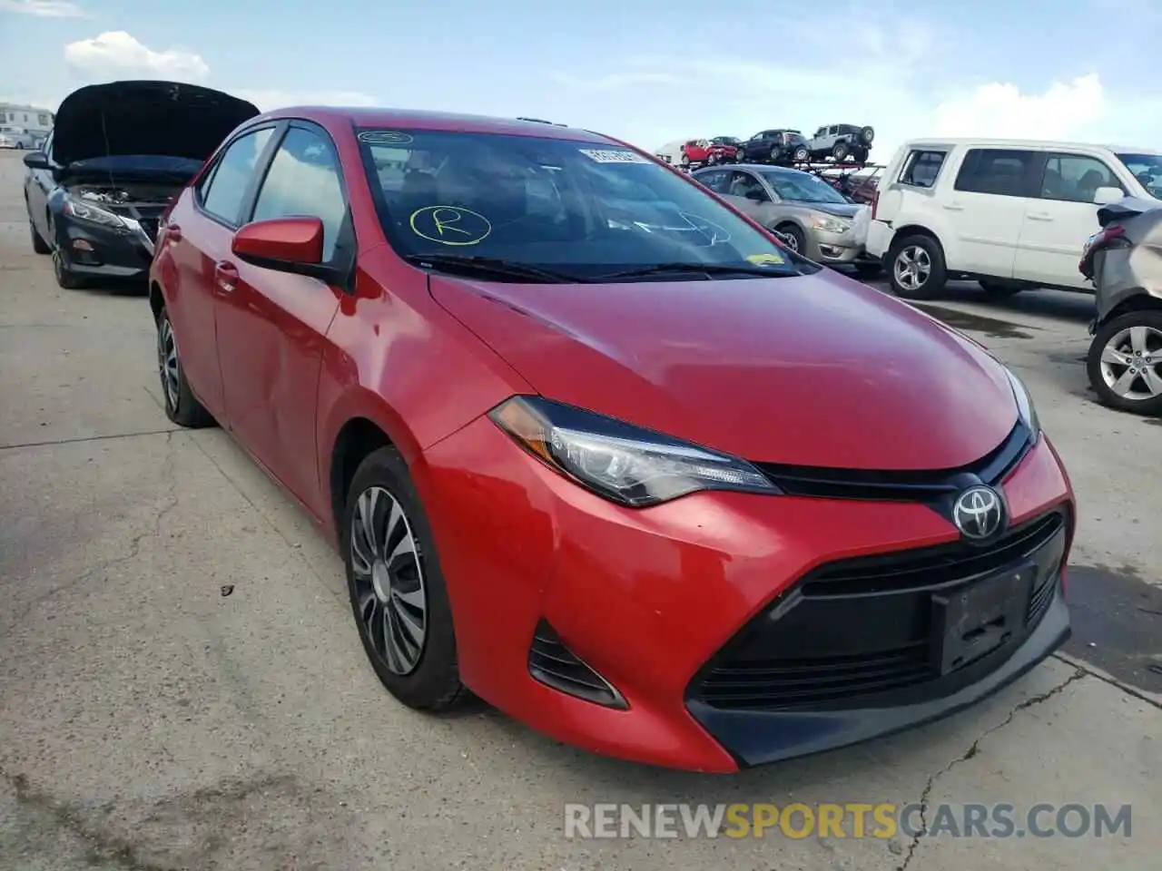 1 Photograph of a damaged car 5YFBURHE1KP889739 TOYOTA COROLLA 2019