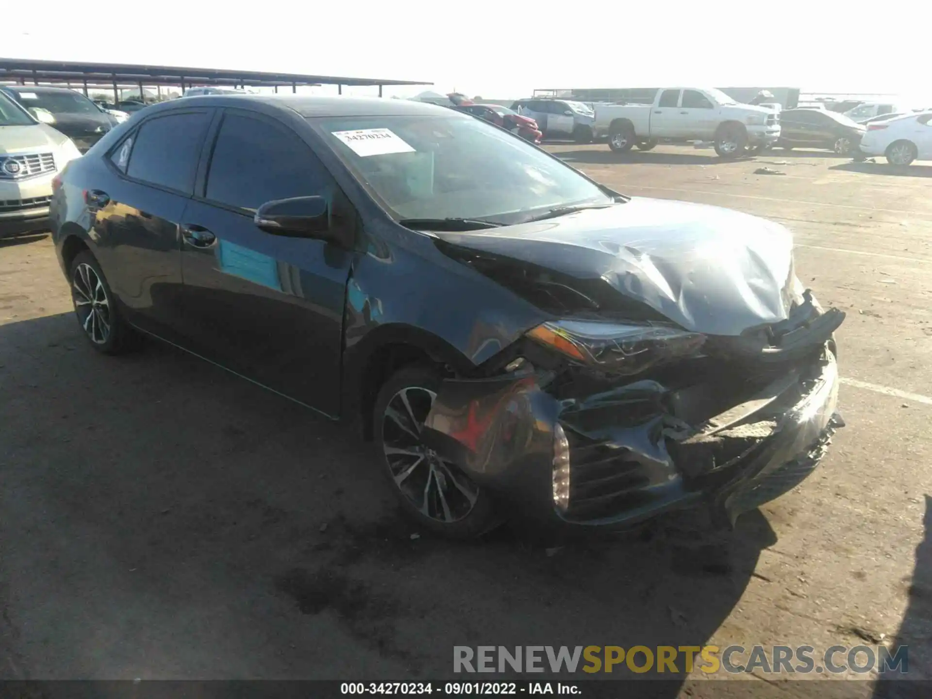 1 Photograph of a damaged car 5YFBURHE1KP889871 TOYOTA COROLLA 2019