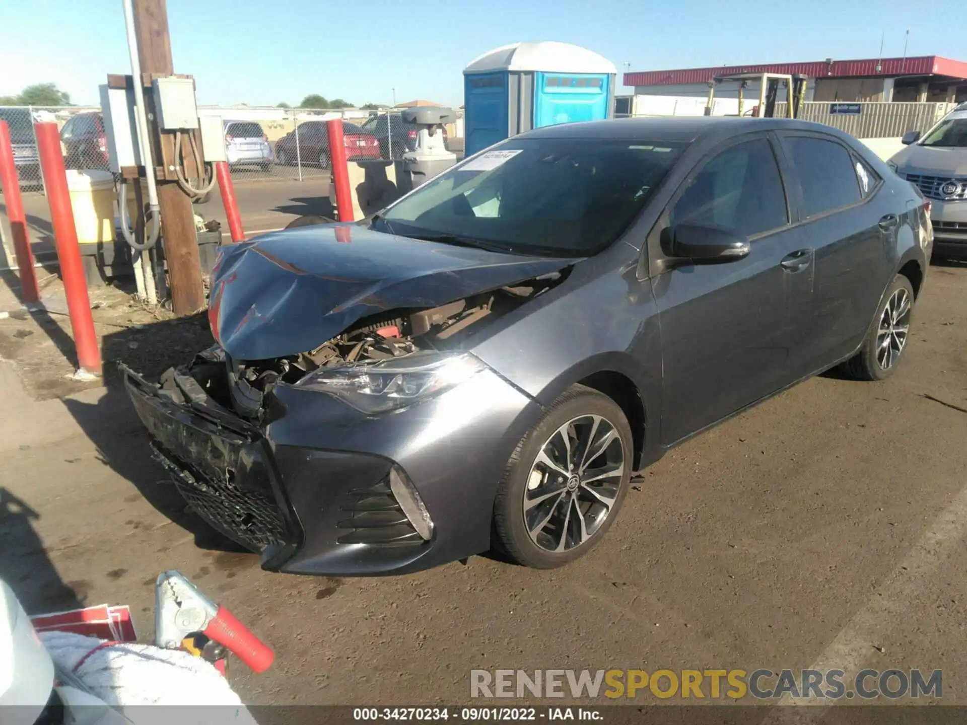 2 Photograph of a damaged car 5YFBURHE1KP889871 TOYOTA COROLLA 2019