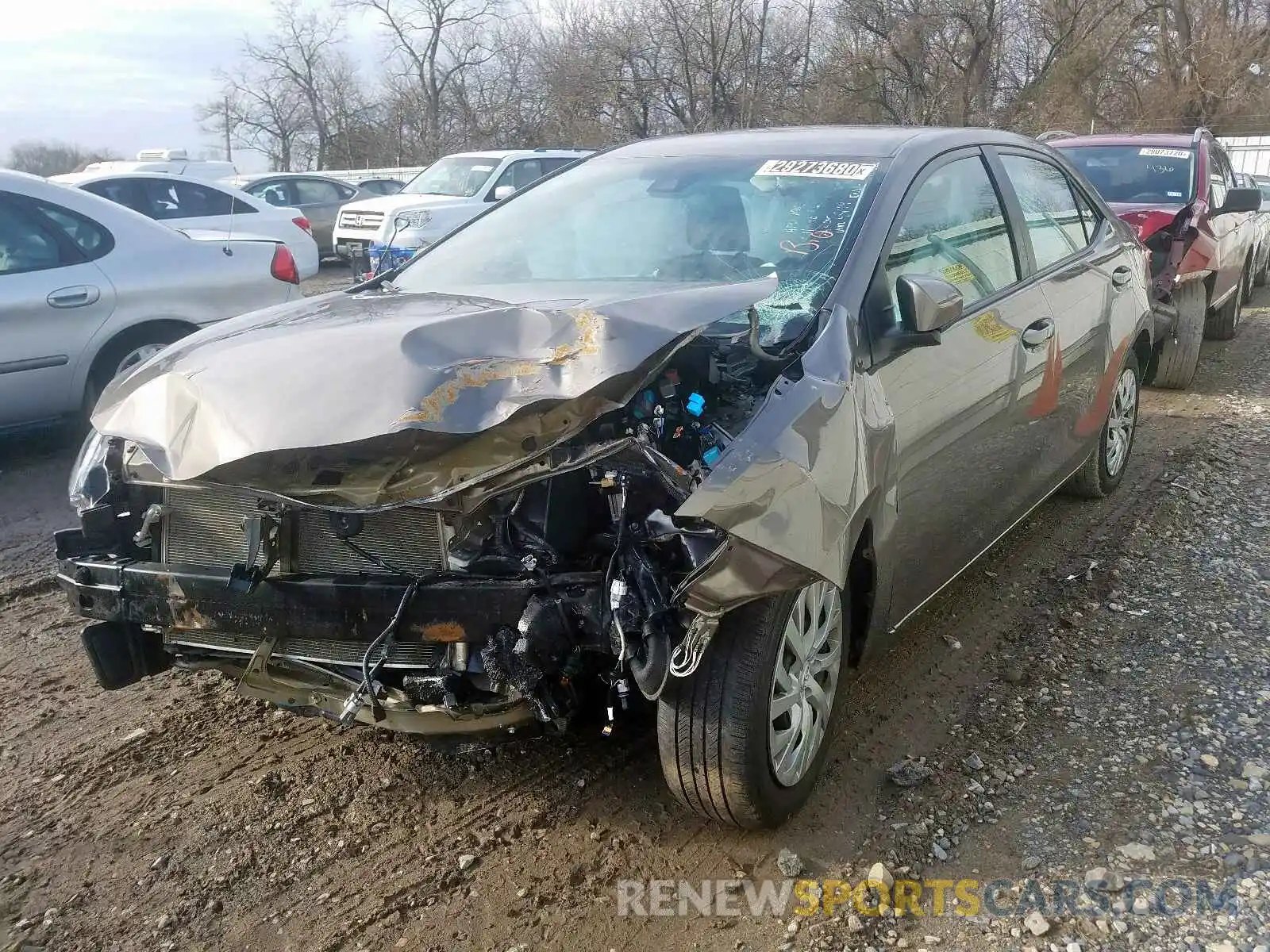 2 Photograph of a damaged car 5YFBURHE1KP889949 TOYOTA COROLLA 2019