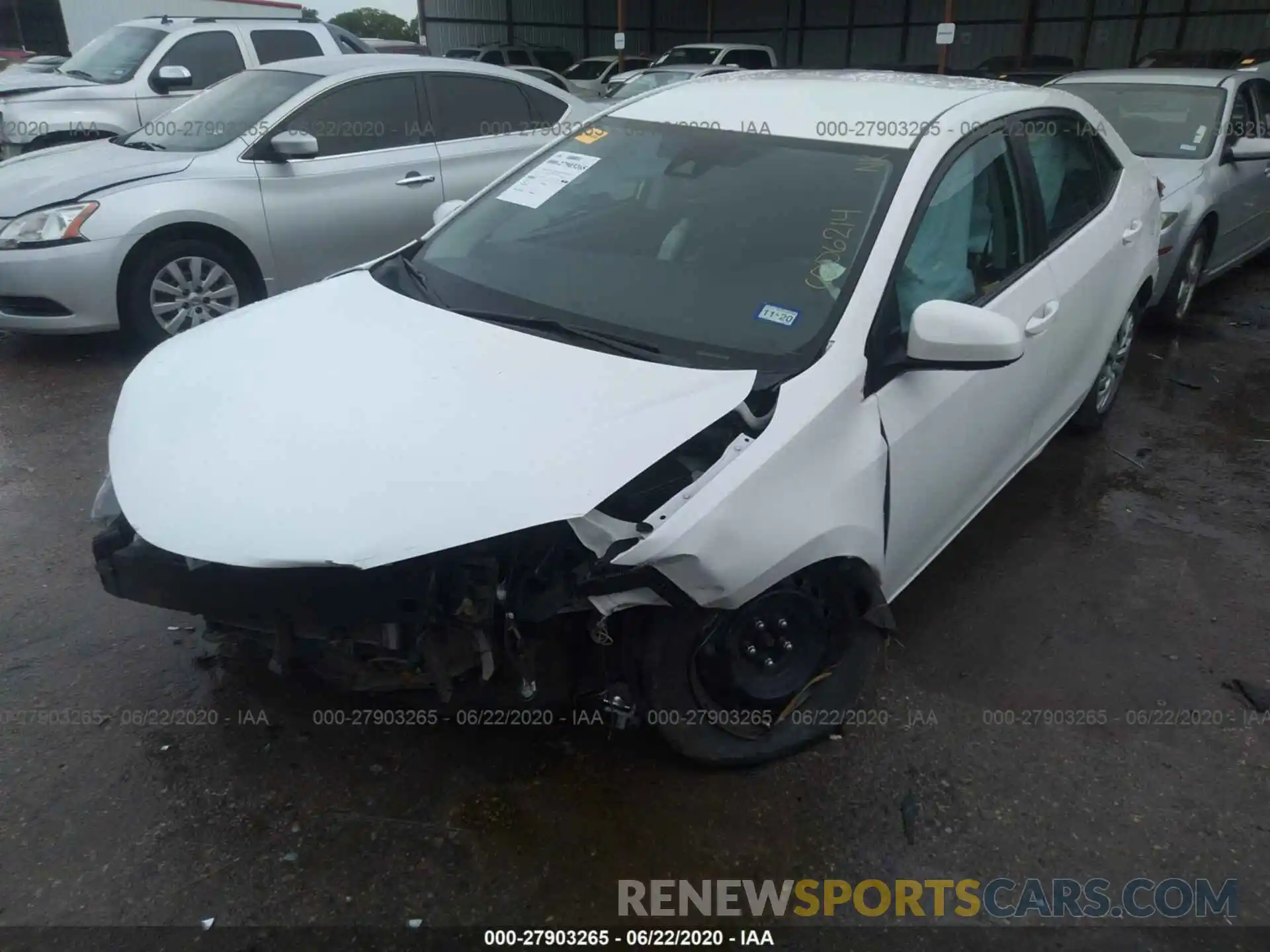 2 Photograph of a damaged car 5YFBURHE1KP890387 TOYOTA COROLLA 2019