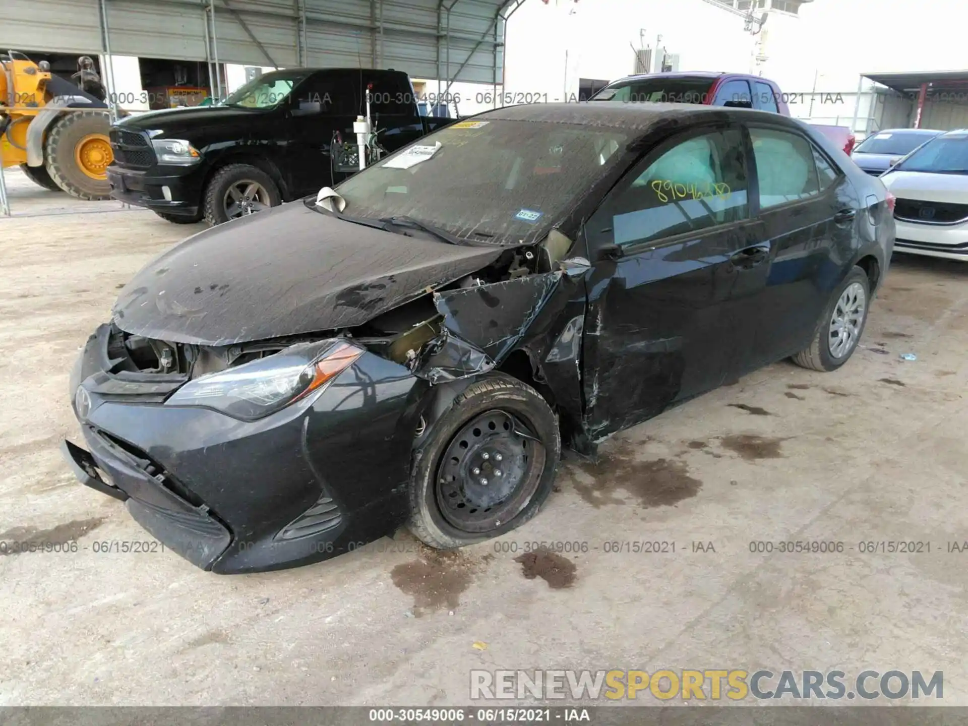 2 Photograph of a damaged car 5YFBURHE1KP890468 TOYOTA COROLLA 2019