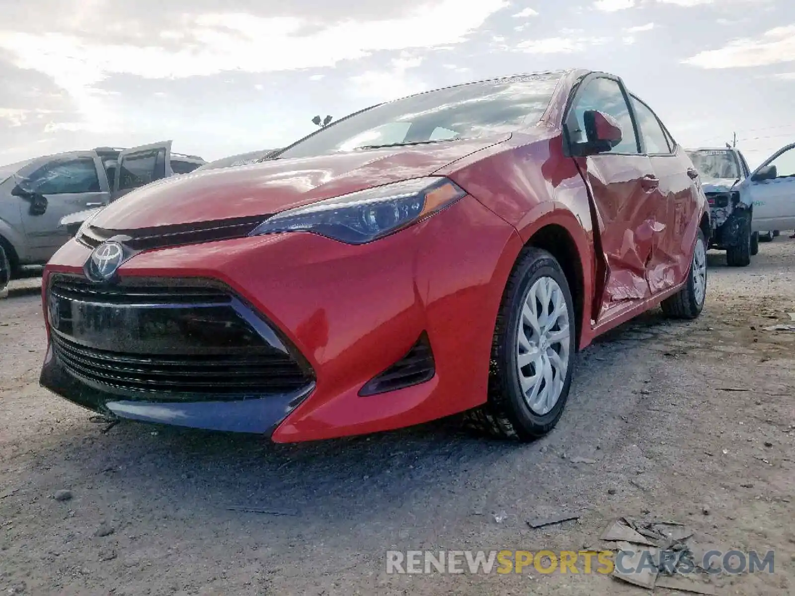 2 Photograph of a damaged car 5YFBURHE1KP890518 TOYOTA COROLLA 2019