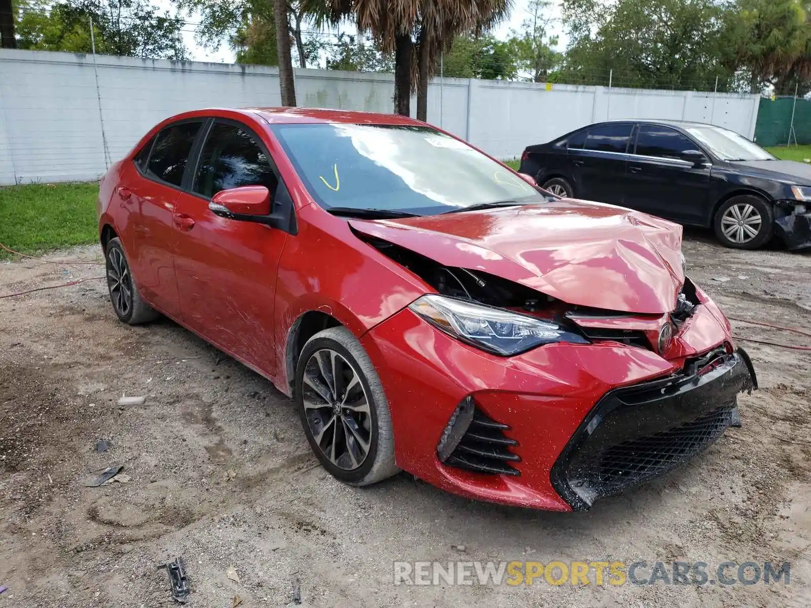 1 Photograph of a damaged car 5YFBURHE1KP890678 TOYOTA COROLLA 2019