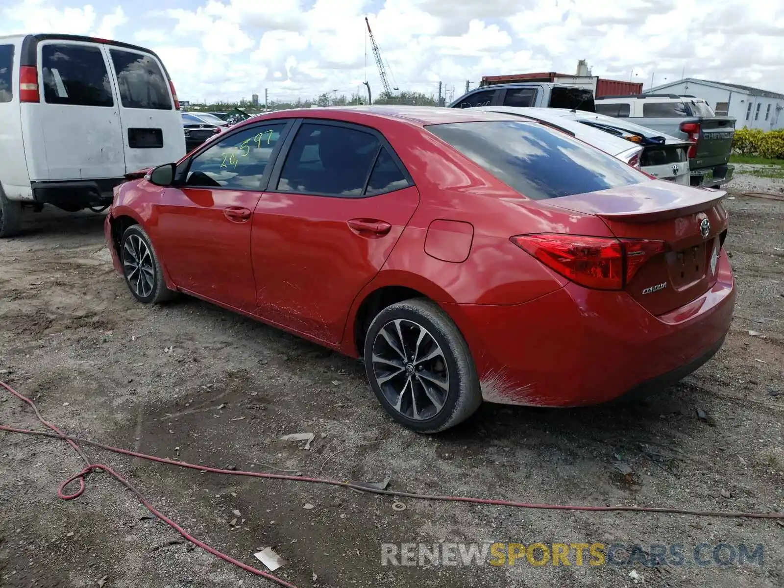 3 Photograph of a damaged car 5YFBURHE1KP890678 TOYOTA COROLLA 2019