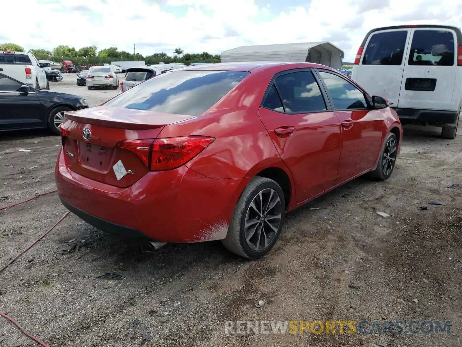 4 Photograph of a damaged car 5YFBURHE1KP890678 TOYOTA COROLLA 2019