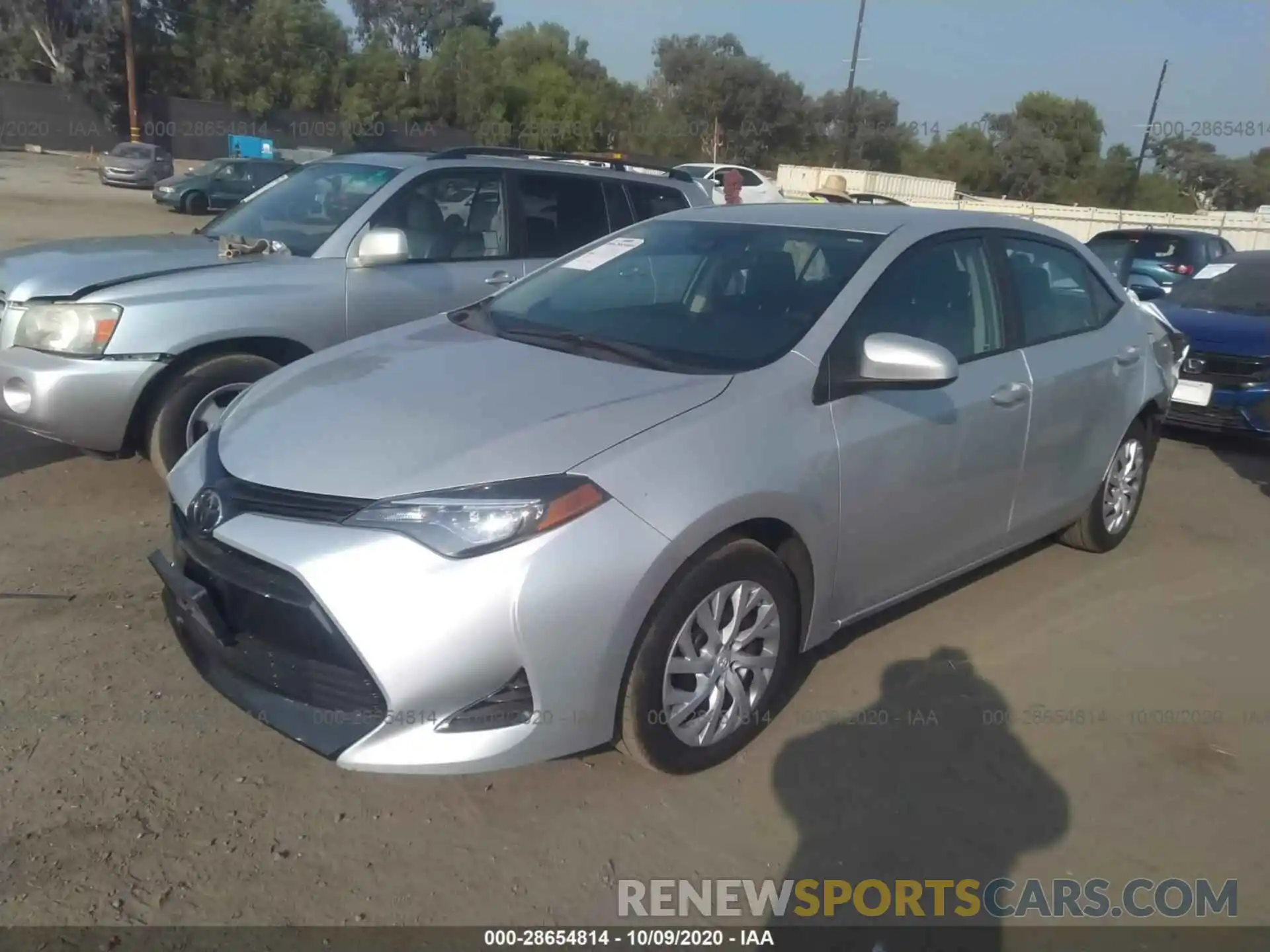 2 Photograph of a damaged car 5YFBURHE1KP890793 TOYOTA COROLLA 2019