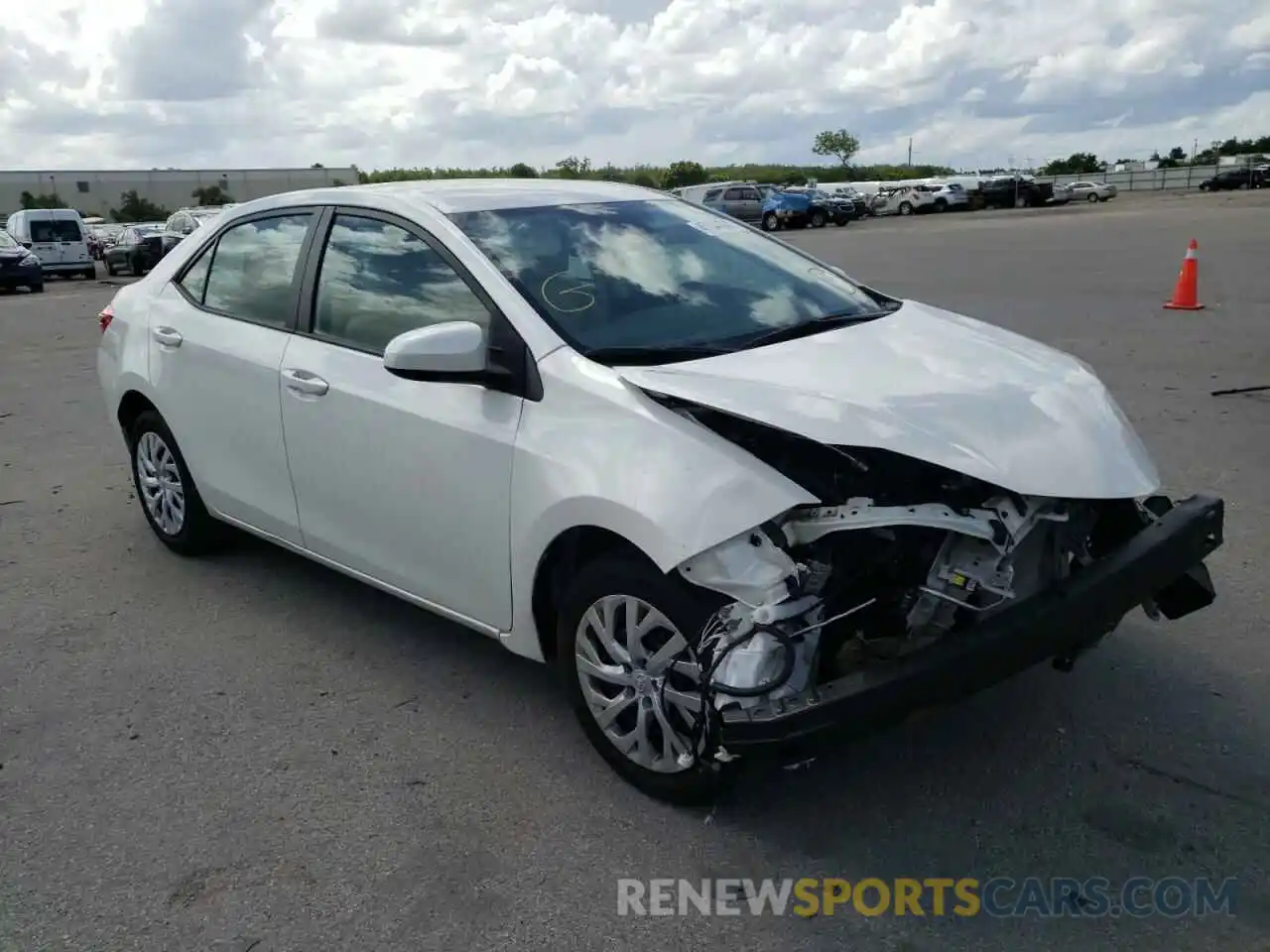 1 Photograph of a damaged car 5YFBURHE1KP890809 TOYOTA COROLLA 2019