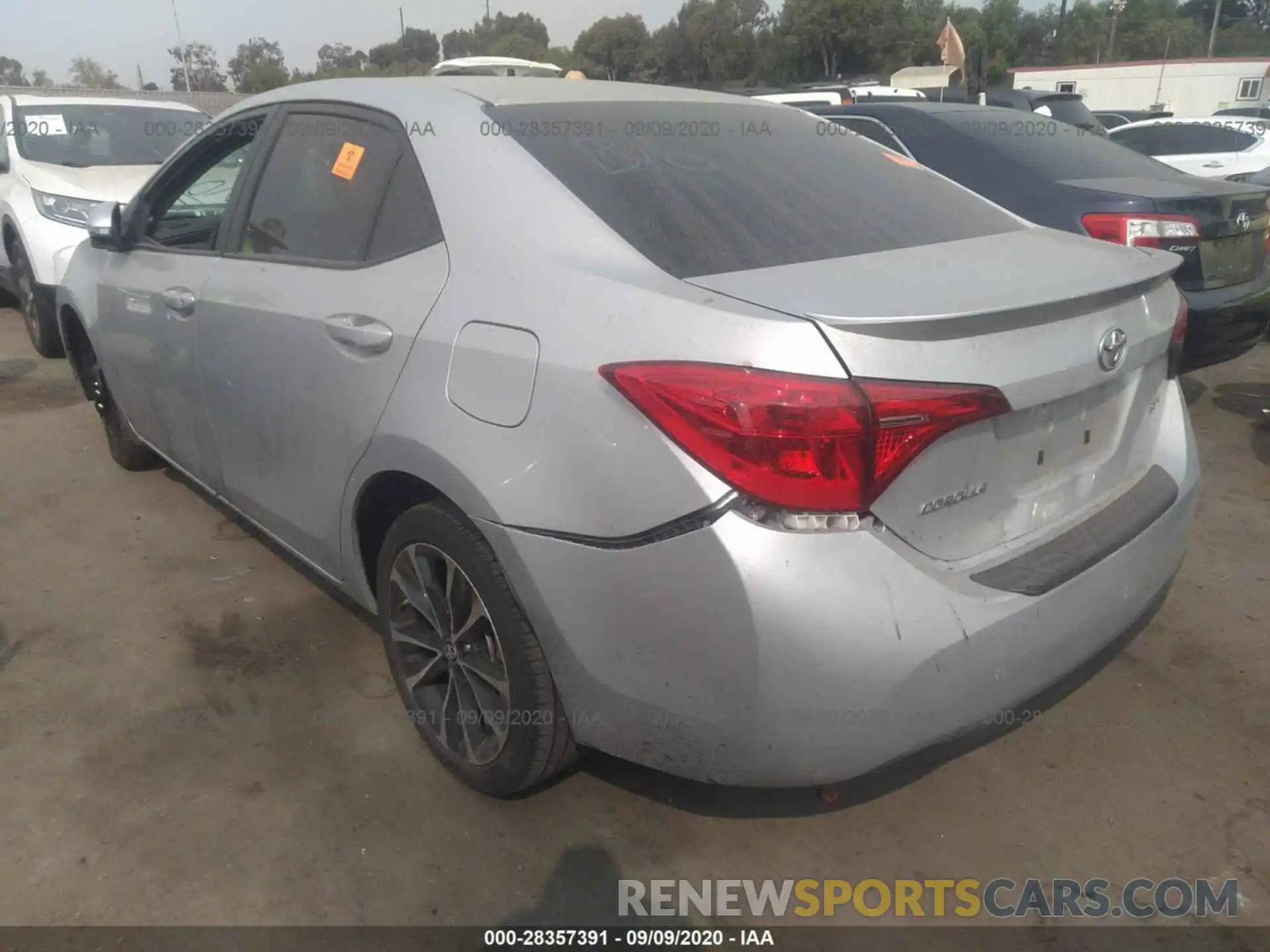 3 Photograph of a damaged car 5YFBURHE1KP891569 TOYOTA COROLLA 2019