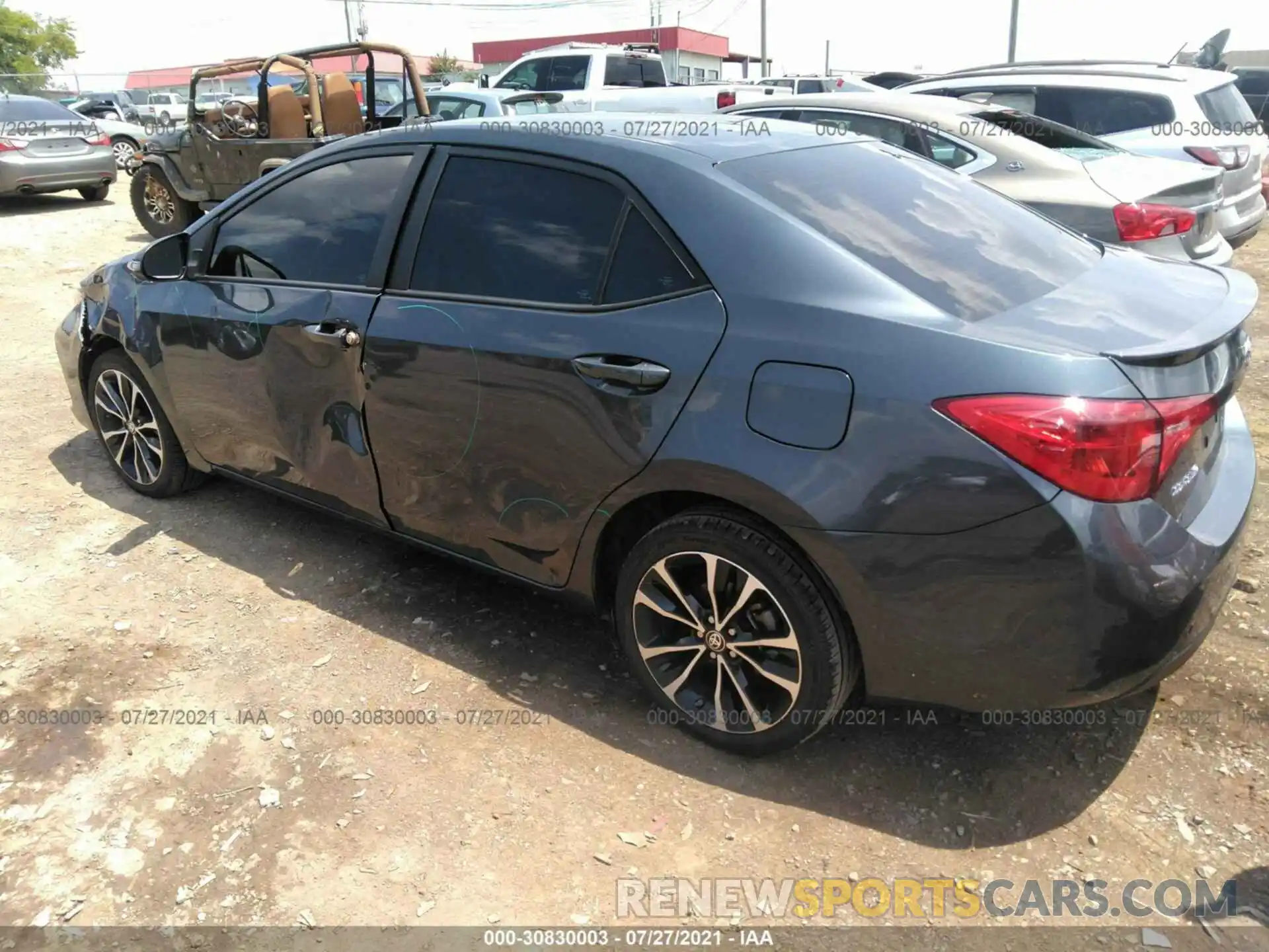 3 Photograph of a damaged car 5YFBURHE1KP891698 TOYOTA COROLLA 2019