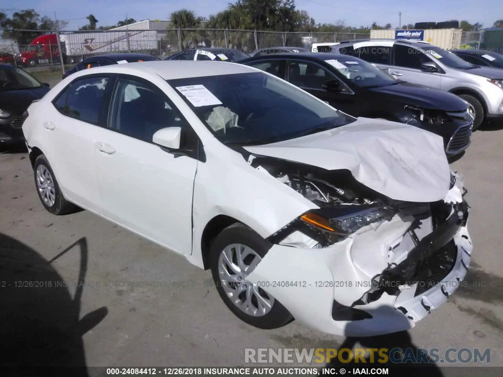 1 Photograph of a damaged car 5YFBURHE1KP891720 TOYOTA COROLLA 2019