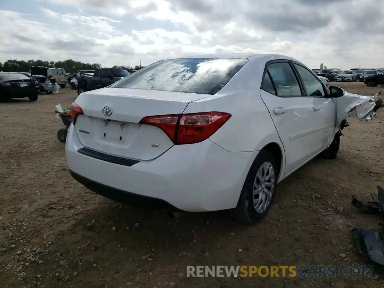 4 Photograph of a damaged car 5YFBURHE1KP892270 TOYOTA COROLLA 2019