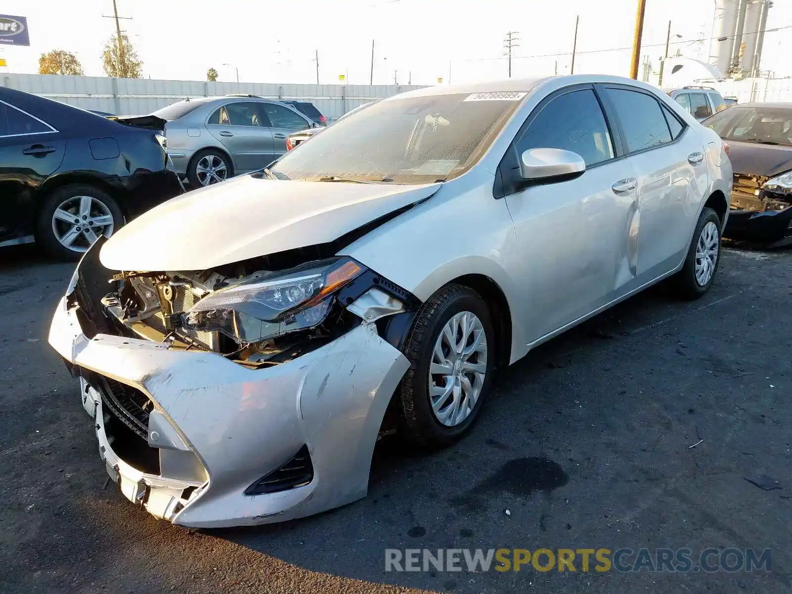 2 Photograph of a damaged car 5YFBURHE1KP892365 TOYOTA COROLLA 2019