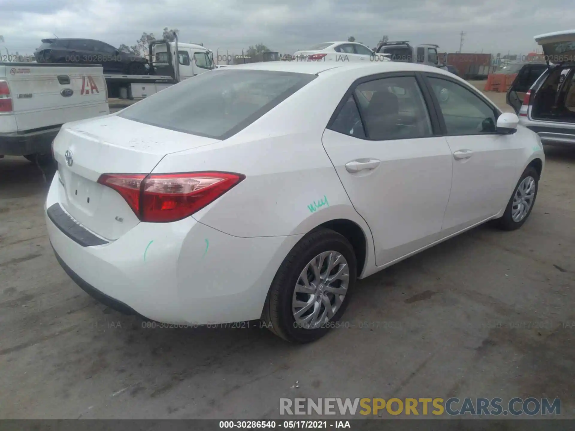 4 Photograph of a damaged car 5YFBURHE1KP892690 TOYOTA COROLLA 2019