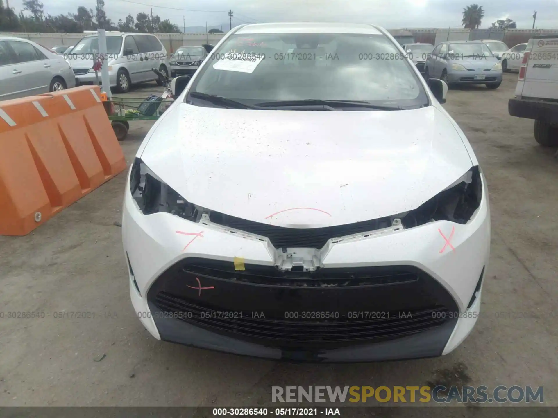 6 Photograph of a damaged car 5YFBURHE1KP892690 TOYOTA COROLLA 2019