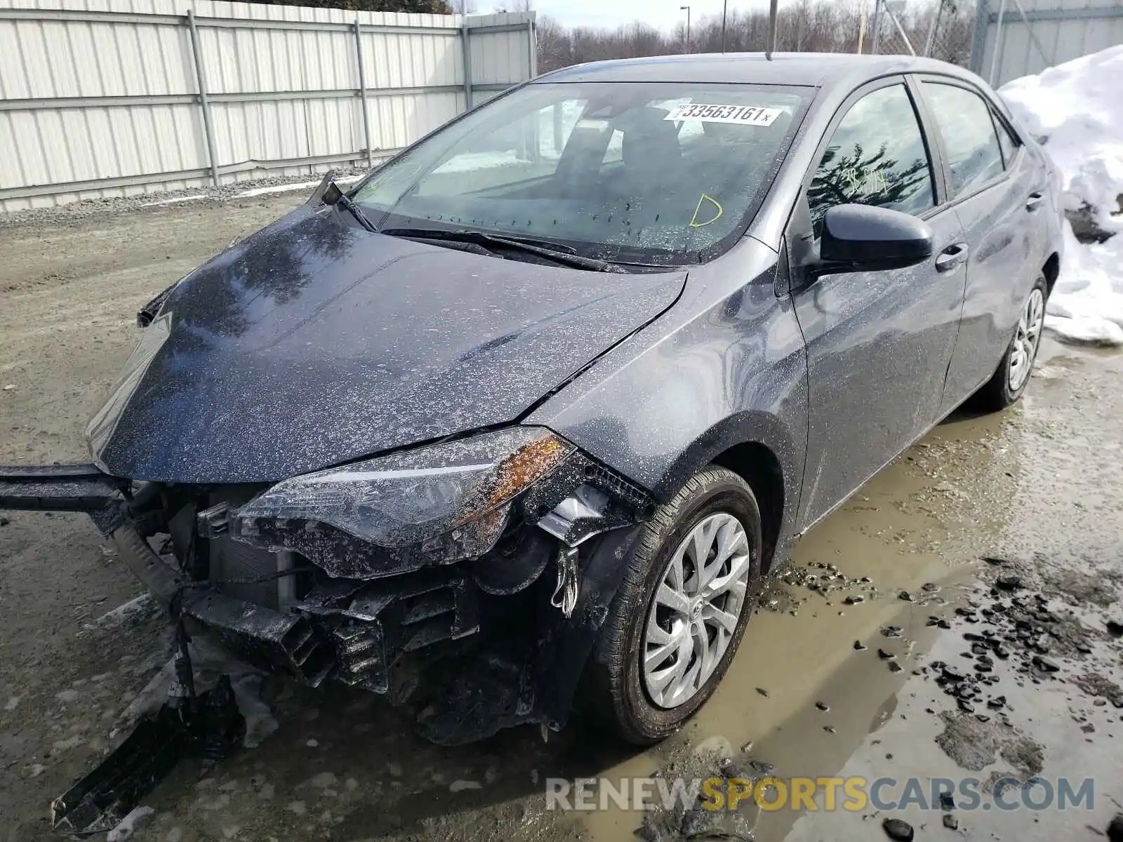 2 Photograph of a damaged car 5YFBURHE1KP892706 TOYOTA COROLLA 2019