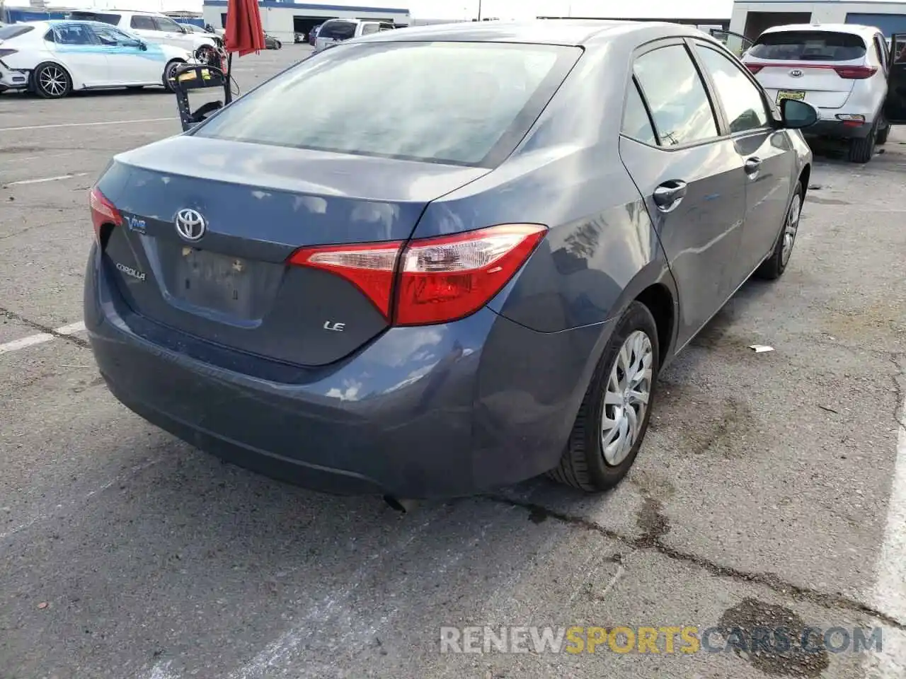 4 Photograph of a damaged car 5YFBURHE1KP892978 TOYOTA COROLLA 2019