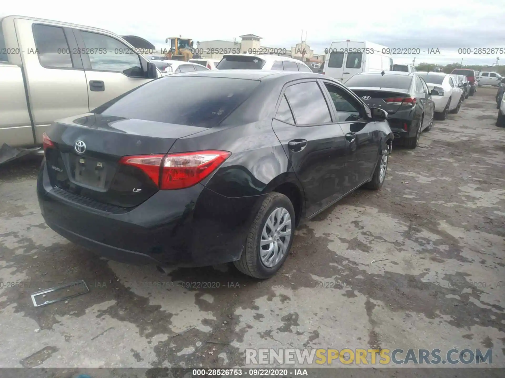 4 Photograph of a damaged car 5YFBURHE1KP893144 TOYOTA COROLLA 2019