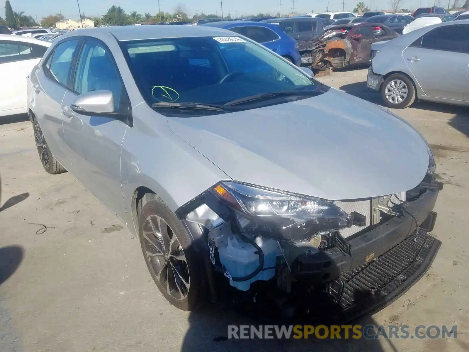 1 Photograph of a damaged car 5YFBURHE1KP893192 TOYOTA COROLLA 2019