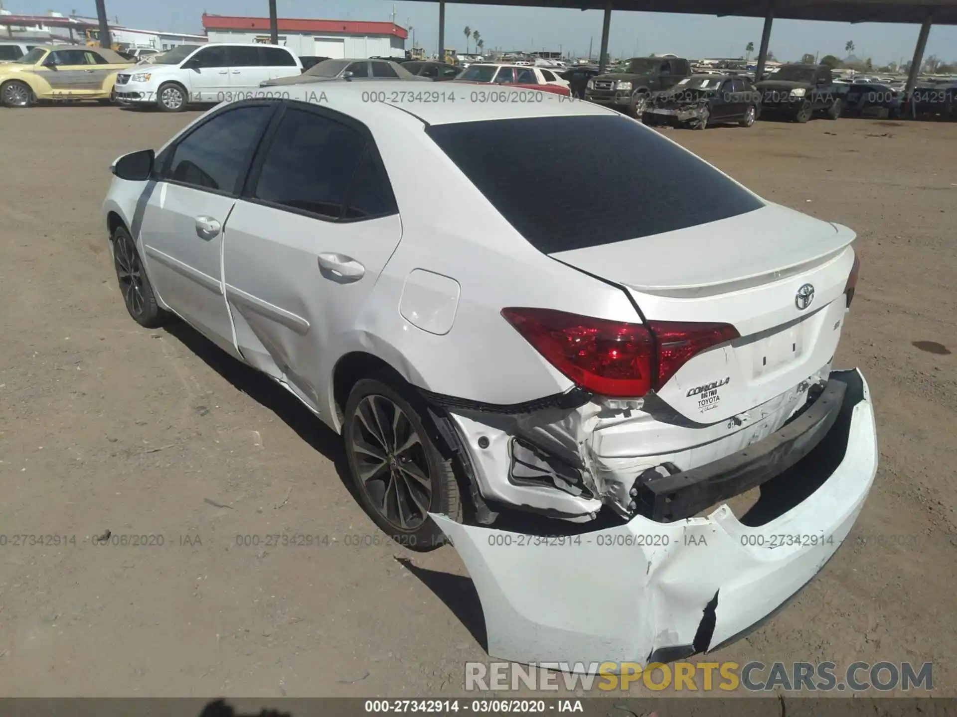 3 Photograph of a damaged car 5YFBURHE1KP893922 TOYOTA COROLLA 2019