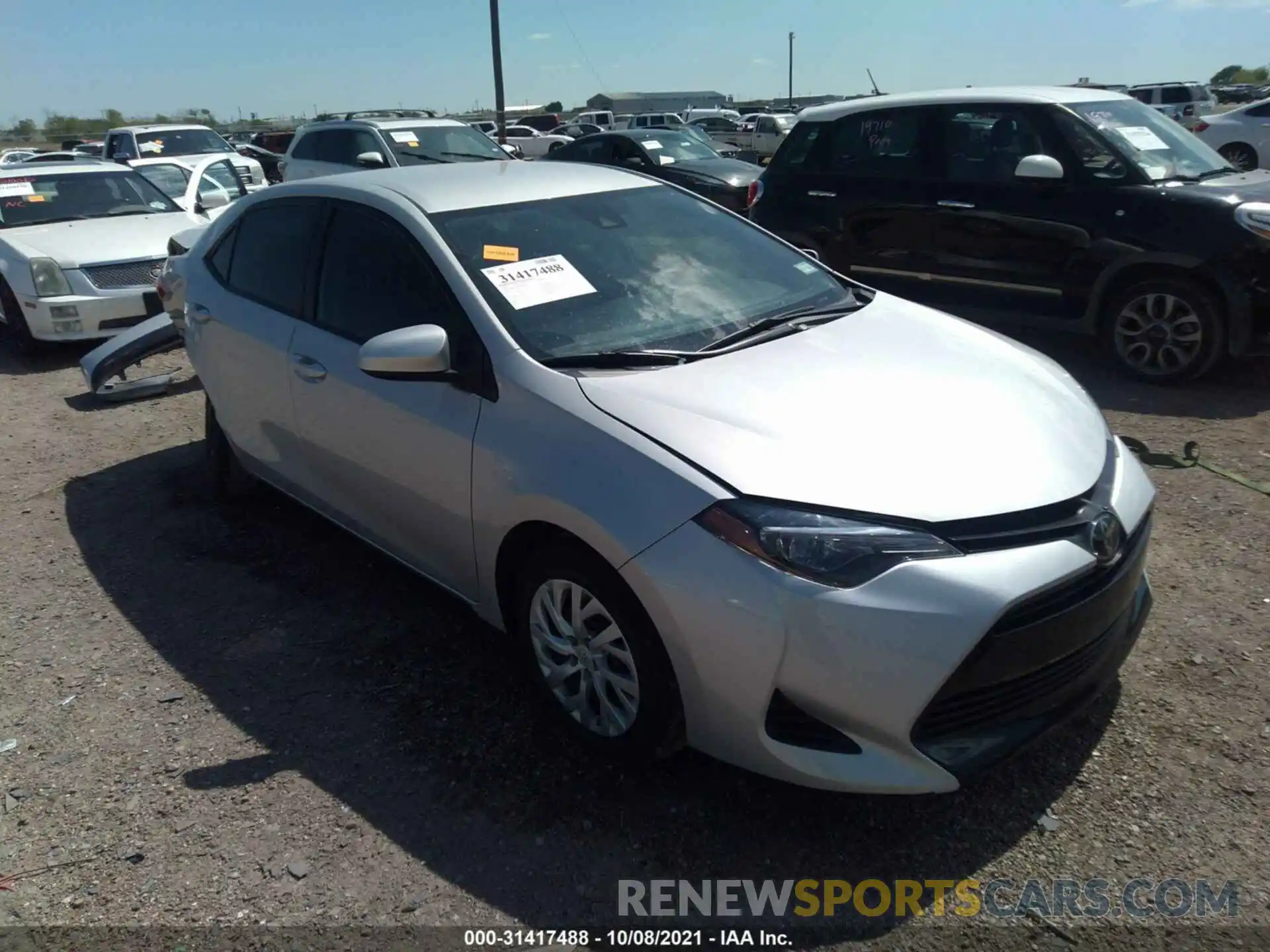 1 Photograph of a damaged car 5YFBURHE1KP893998 TOYOTA COROLLA 2019