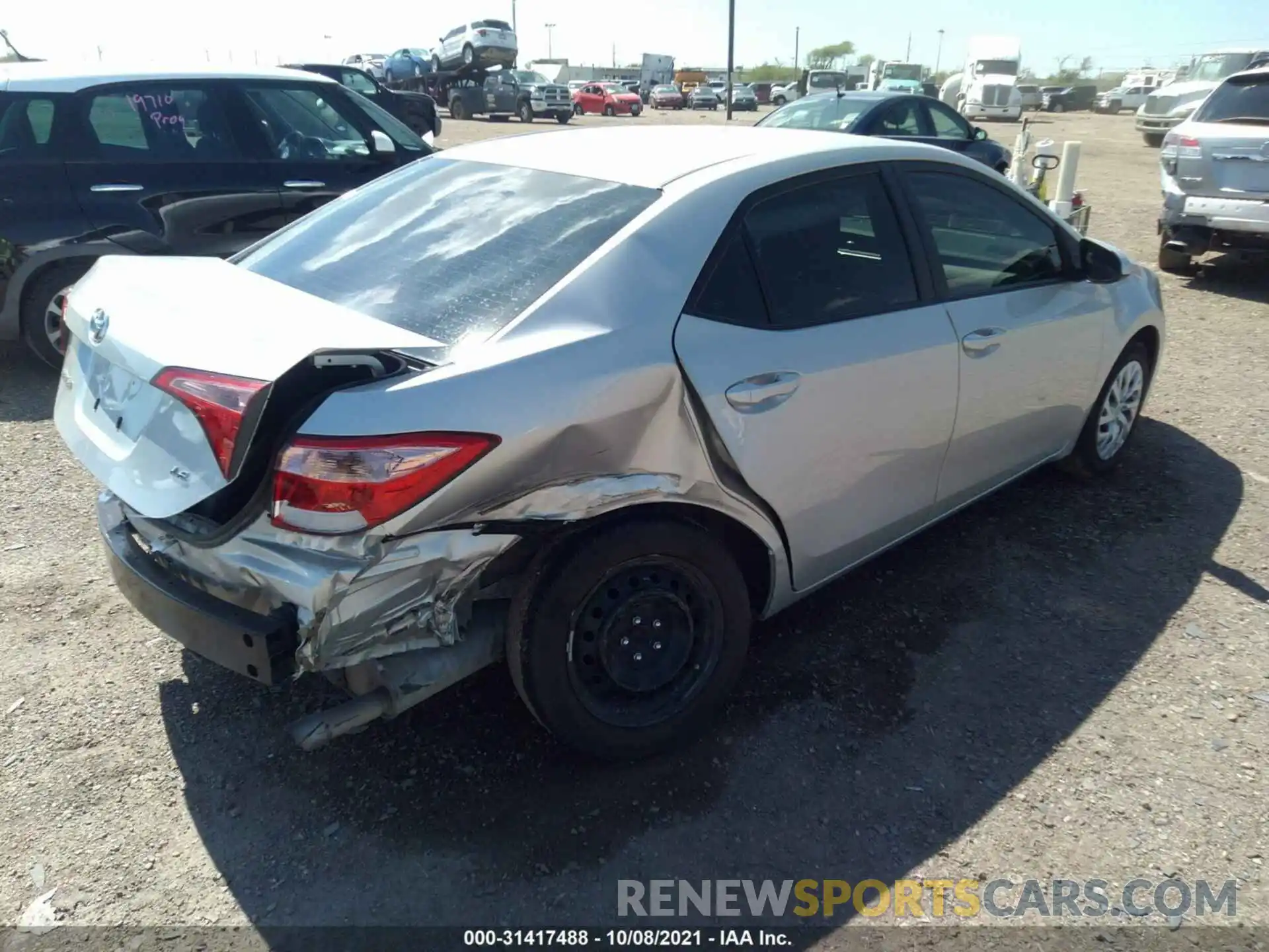 4 Photograph of a damaged car 5YFBURHE1KP893998 TOYOTA COROLLA 2019