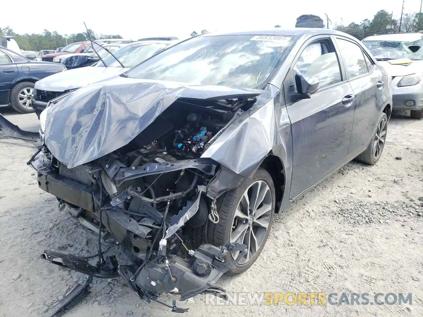 2 Photograph of a damaged car 5YFBURHE1KP894939 TOYOTA COROLLA 2019