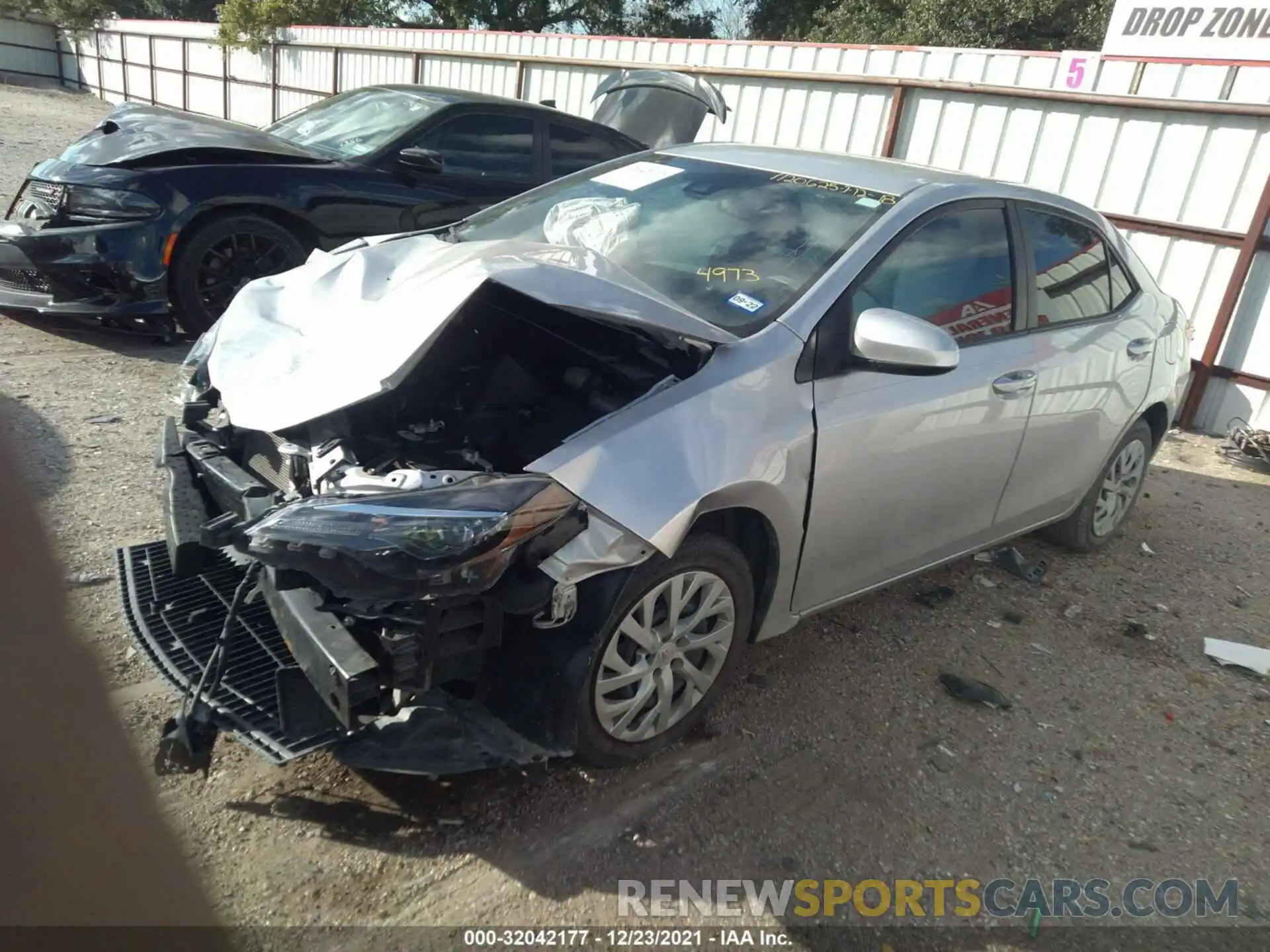 2 Photograph of a damaged car 5YFBURHE1KP894973 TOYOTA COROLLA 2019