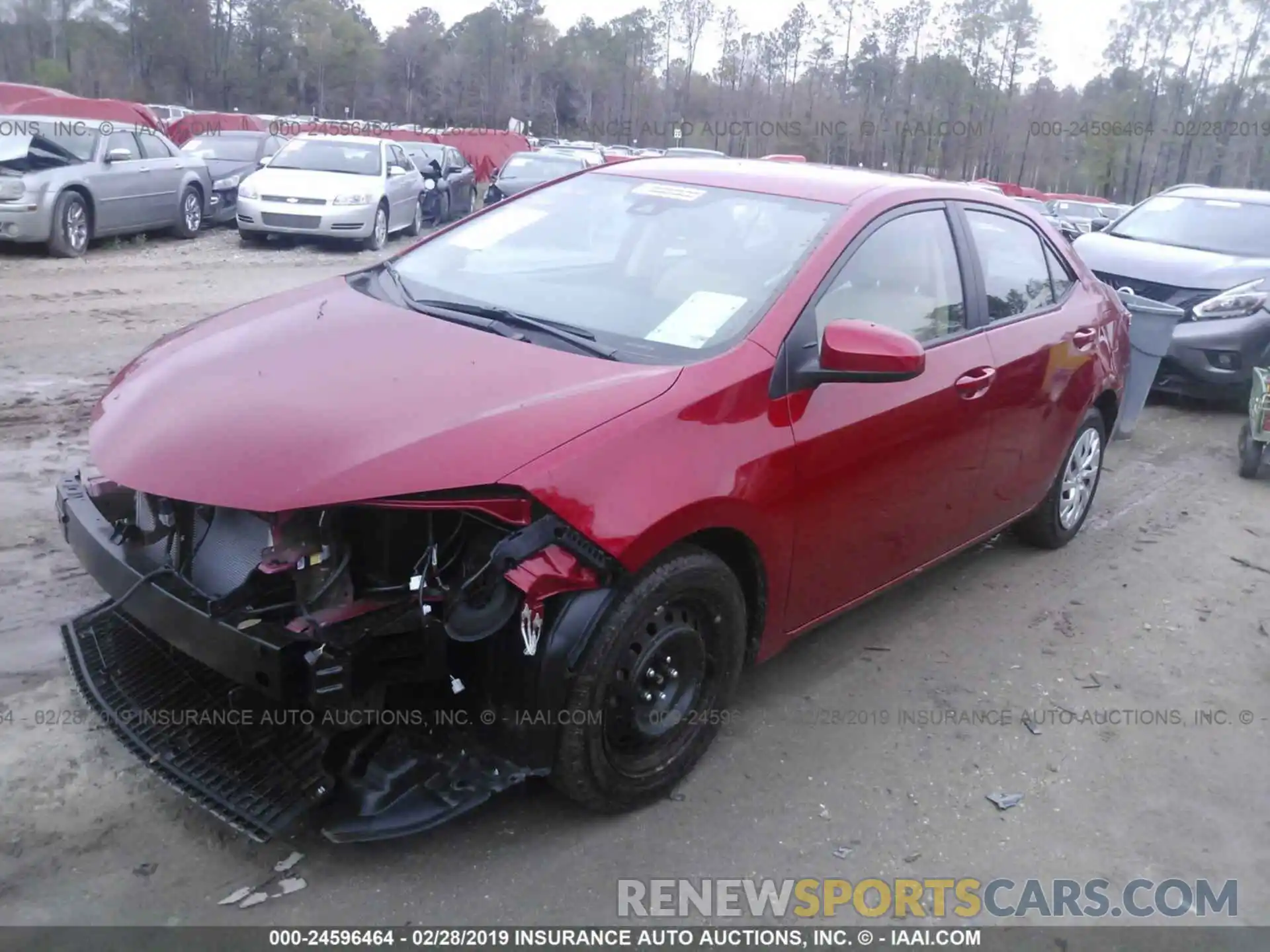 2 Photograph of a damaged car 5YFBURHE1KP895119 TOYOTA COROLLA 2019