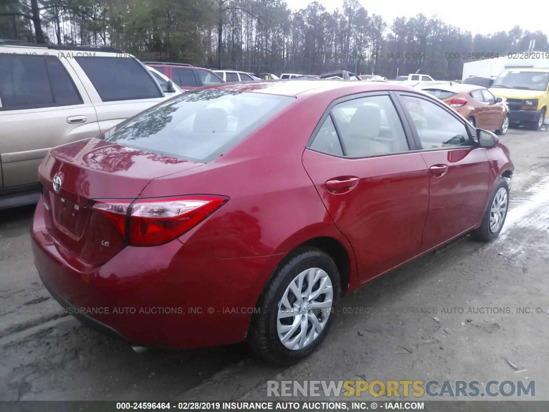 4 Photograph of a damaged car 5YFBURHE1KP895119 TOYOTA COROLLA 2019